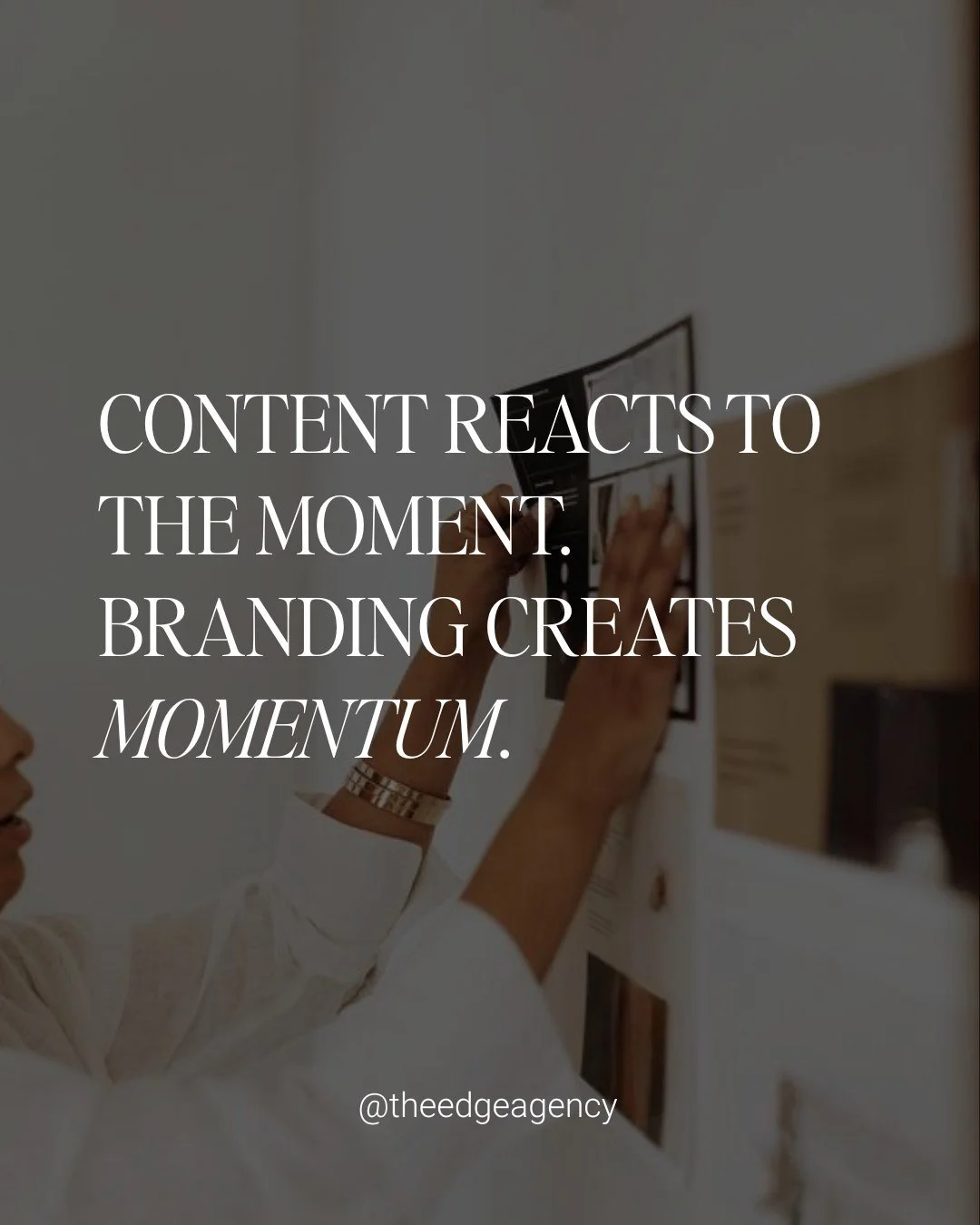 Everyone is creating content, but not everyone is building a brand. And there&rsquo;s a difference. 

Content might grab attention temporarily, but branding earns recognition, trust, and loyalty over time. Trends shift, platforms evolve, and algorith