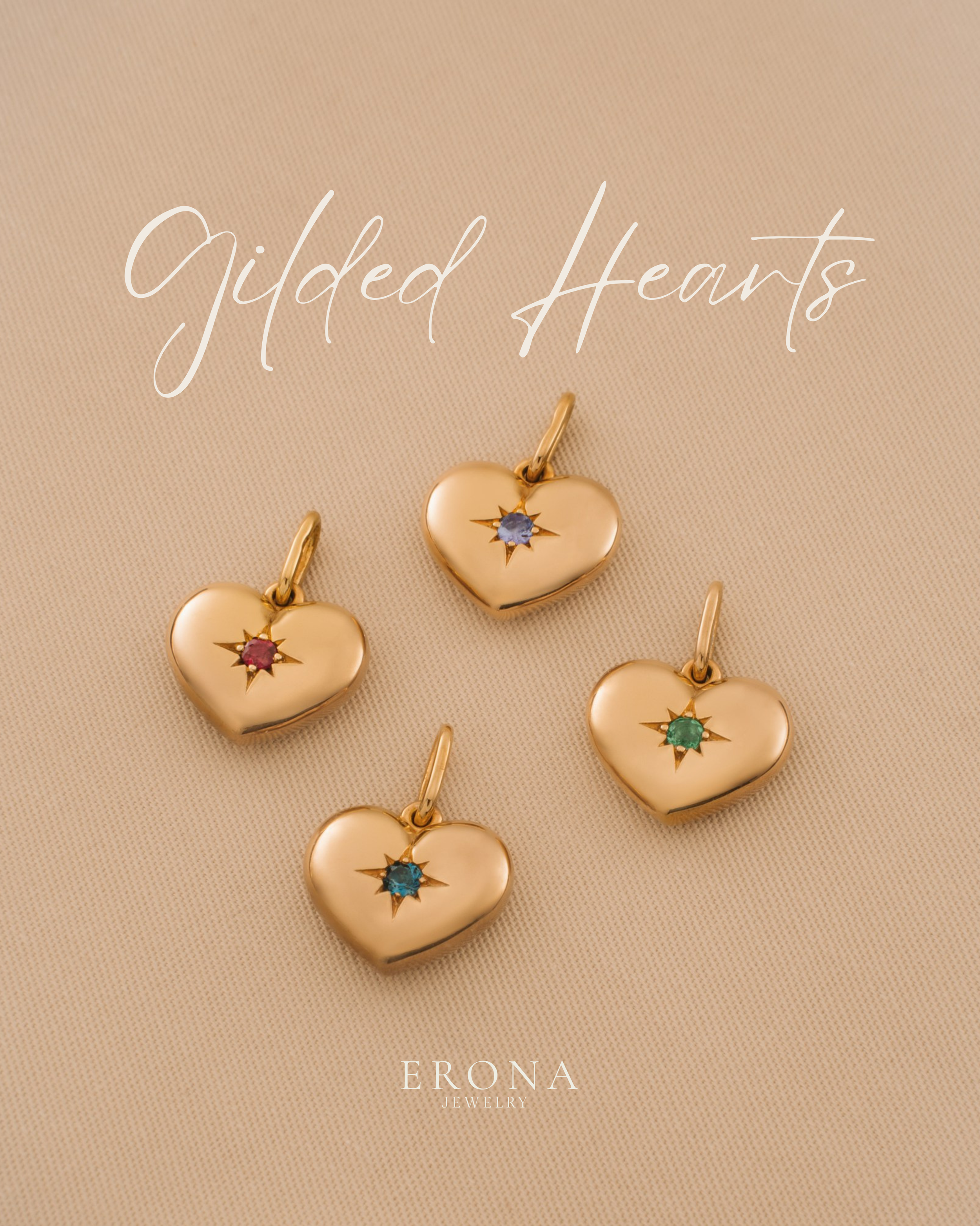 Gold Plated Hearts