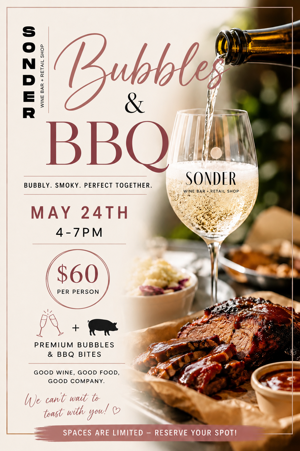 Bubbles + BBQ