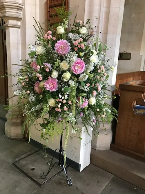 August wedding - church decor