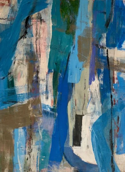 Lisa McGavock, Forty Dimension, 21”x29”, oil and wax on paper, 2020