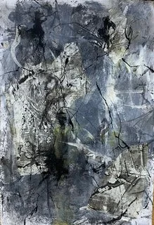 Kathy Elliott, Out of the Darkness, 22×18, mixedmedia, 2020
