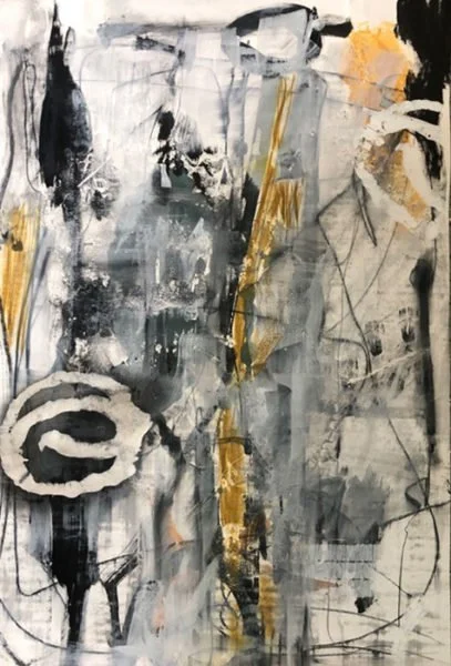 Deborah Peltz, Stand Up, 30” x 44”, plaster, acrylic, crayon, india ink, 2020