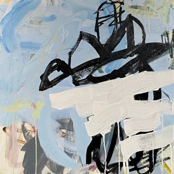 Dana Killion, Fenced In, 24 x 24, acrylic on canvas, 2020