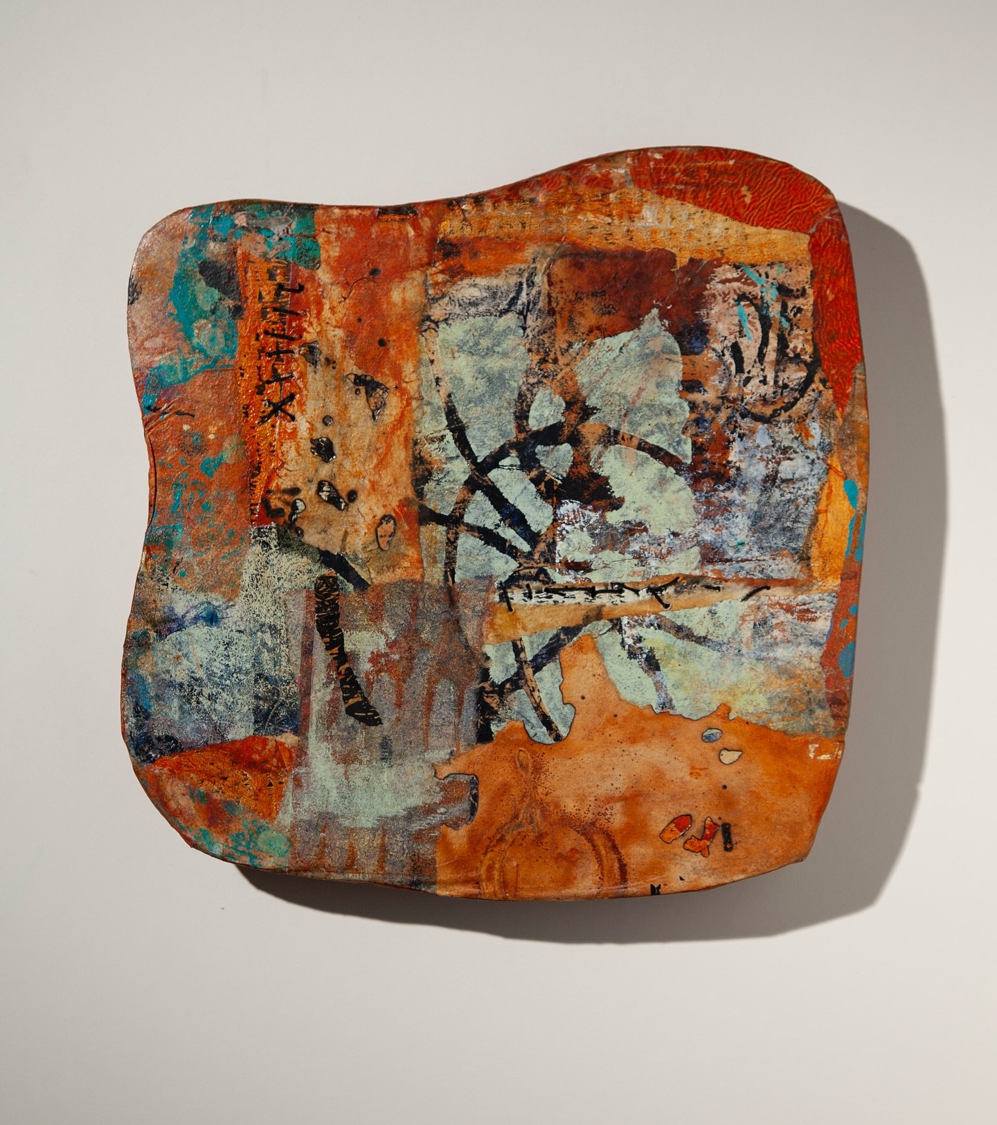 &ldquo;Time&rsquo;s Archaeology&rdquo; 10x10 acrylic&rsquo; paper, thread on cardboard mounted on a panel. I am happy to have  10 new works photographed and ready for my website soon. I have started  more and looking forward to what happens .
mixedme