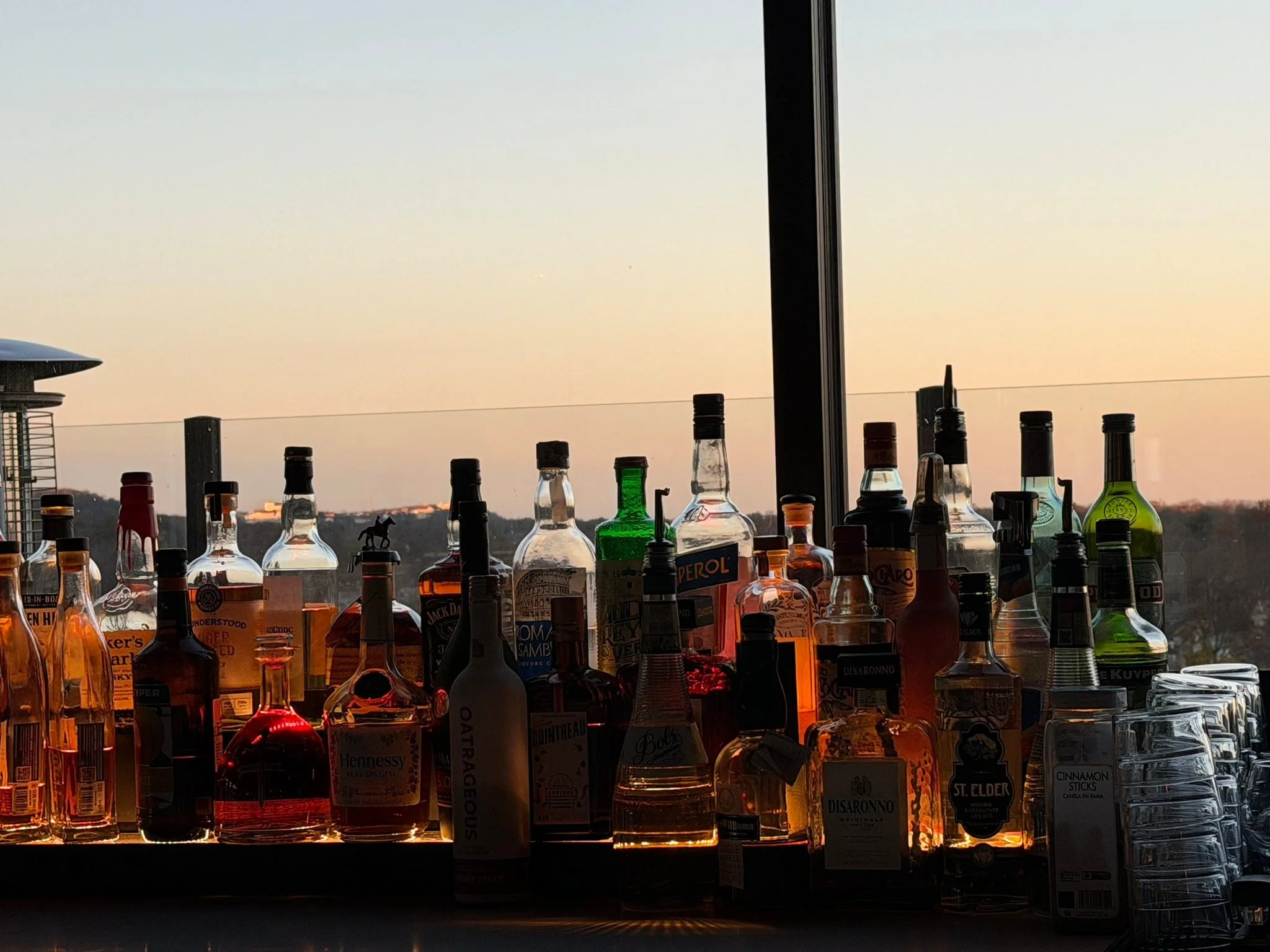 One of those right time of day moments  at the MC rooftop bar in Montclair, NJ
