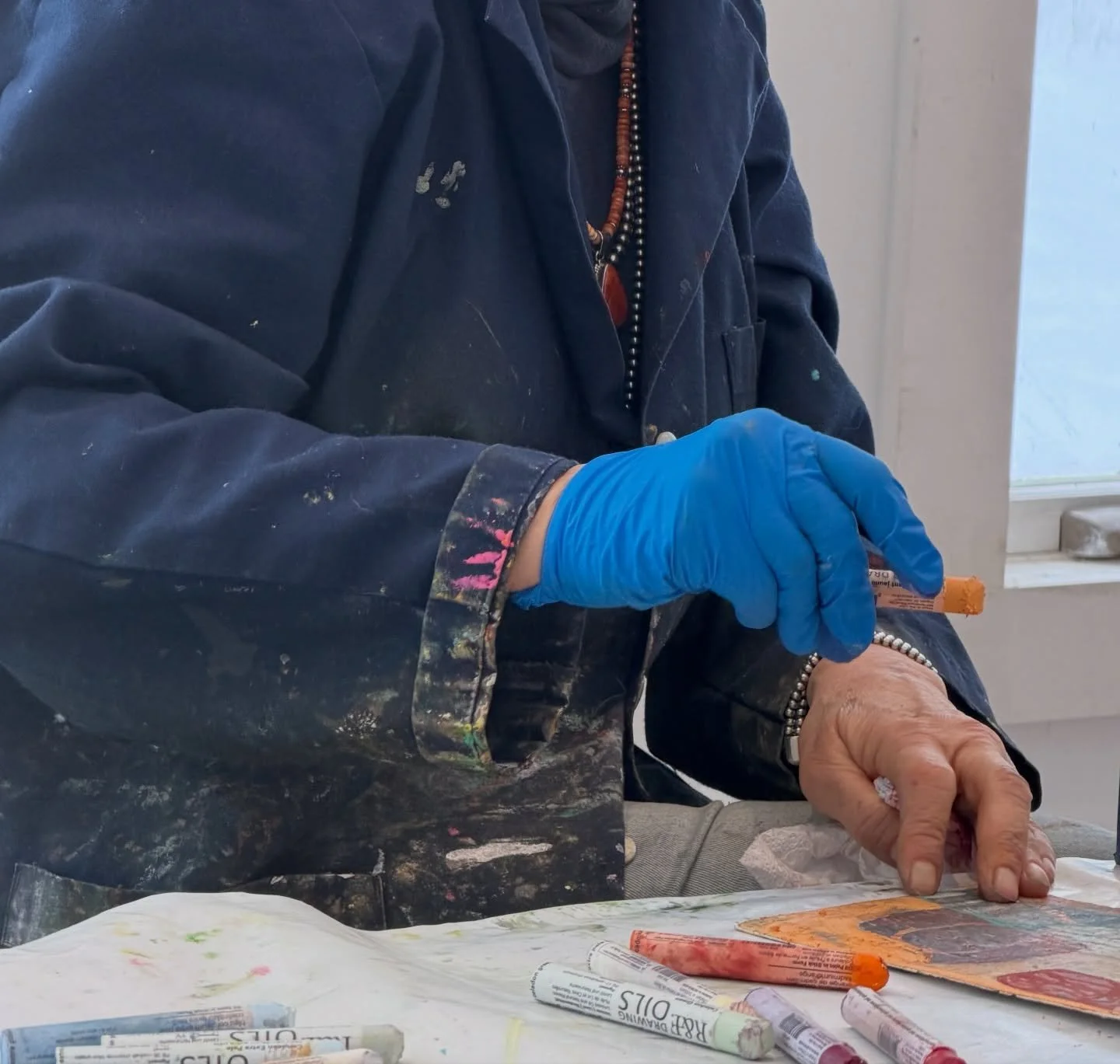 A look into what 100 Works actually is.

This is a live, in-the-studio class with me&mdash;working in real time, sharing demos, prompts, and ways to stay in motion when the work feels uncertain.

The number is just a framework.
The supply list is gui