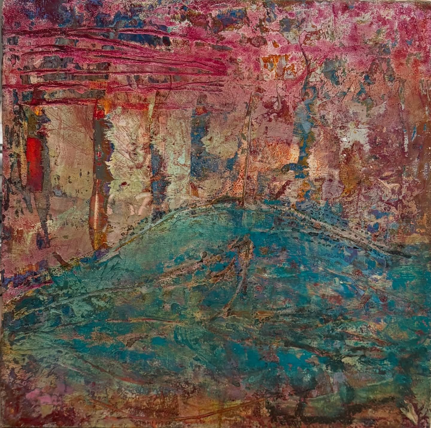 I love when I go back into my inventory and pull out a piece that still does something for me. 
I&rsquo;m drawn to surfaces that feel weathered but still carry force.
&mdash; oxidized color, abrasion, mystery.
Nothing resolved. Just time held in pain