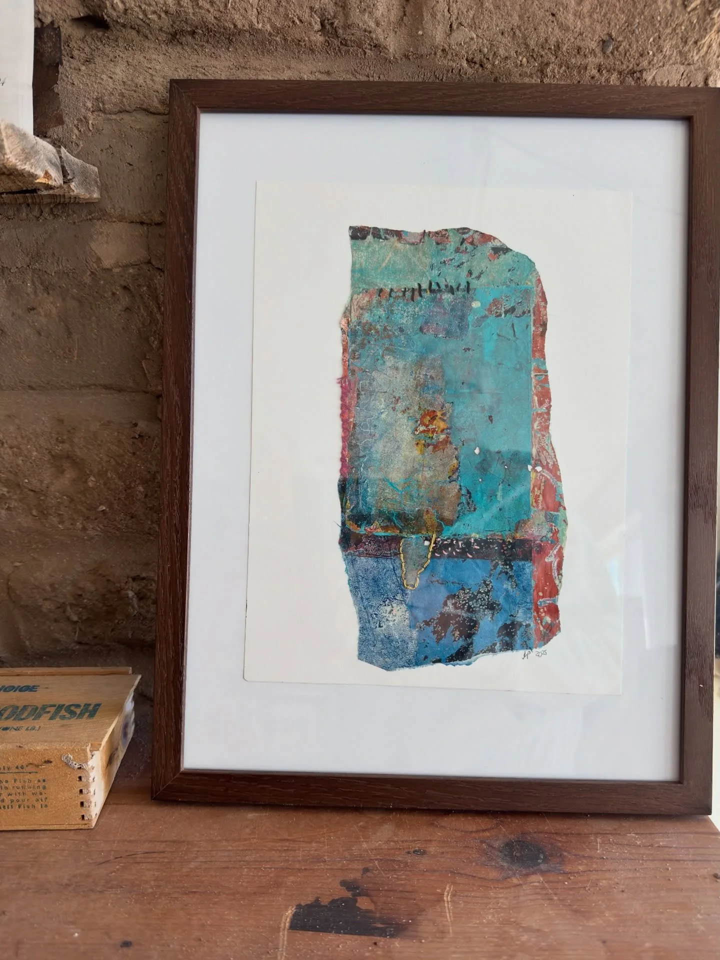 Delighted to know that Small Acts of Repair is hanging out in the studio with artist #rebeccacrowell, a wonderful friend and colleague and amazing artist. 
We have known each other for many years first from blogging and then in person teaching the in