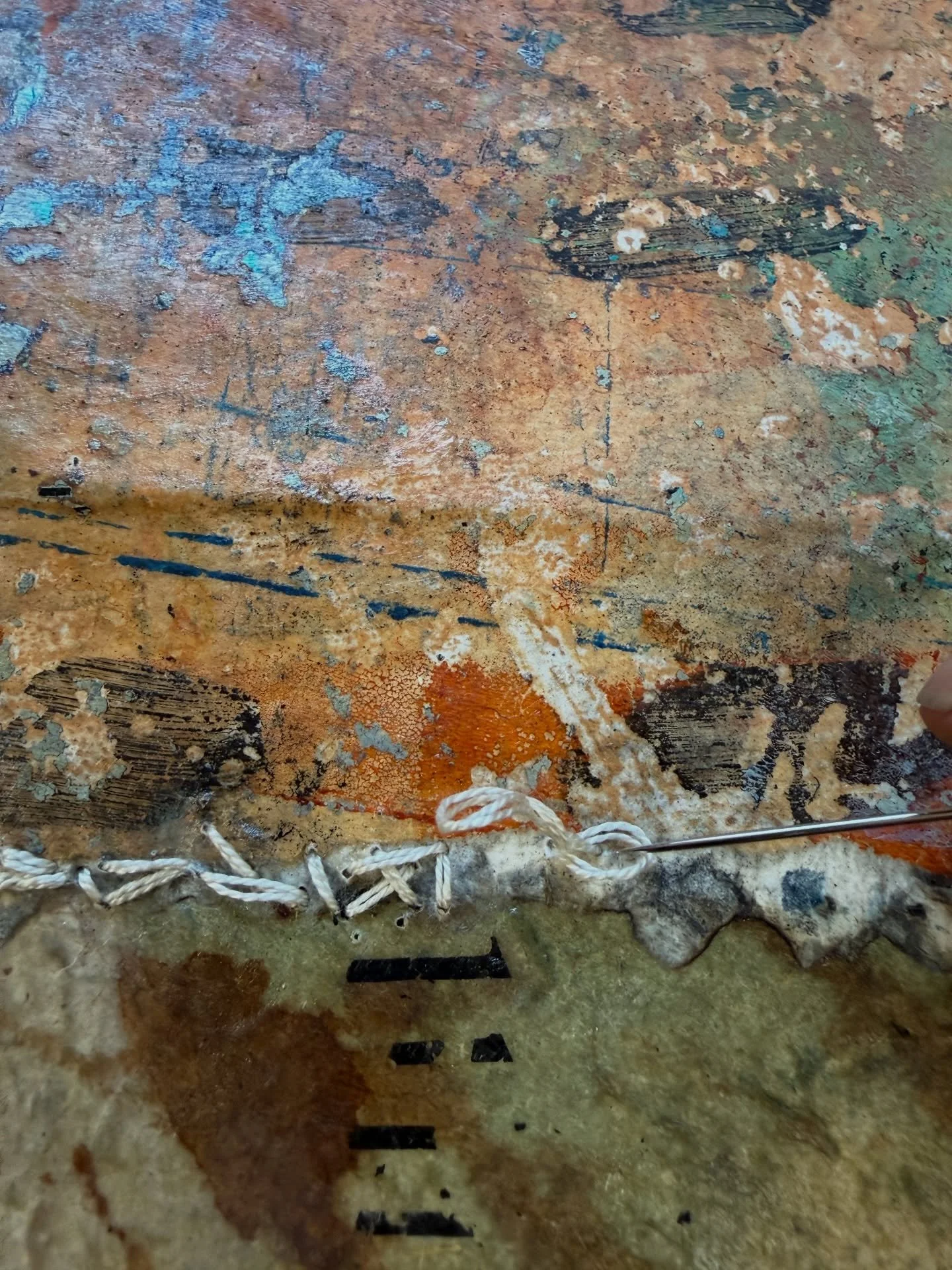 Staying with the work isn&rsquo;t always easy.

Sometimes it takes a small shift&mdash;
a stitch, a mark, a conversation&mdash;
to see what&rsquo;s next.

Conversations in Art has become part of how I keep going.
A space to look closely, ask question