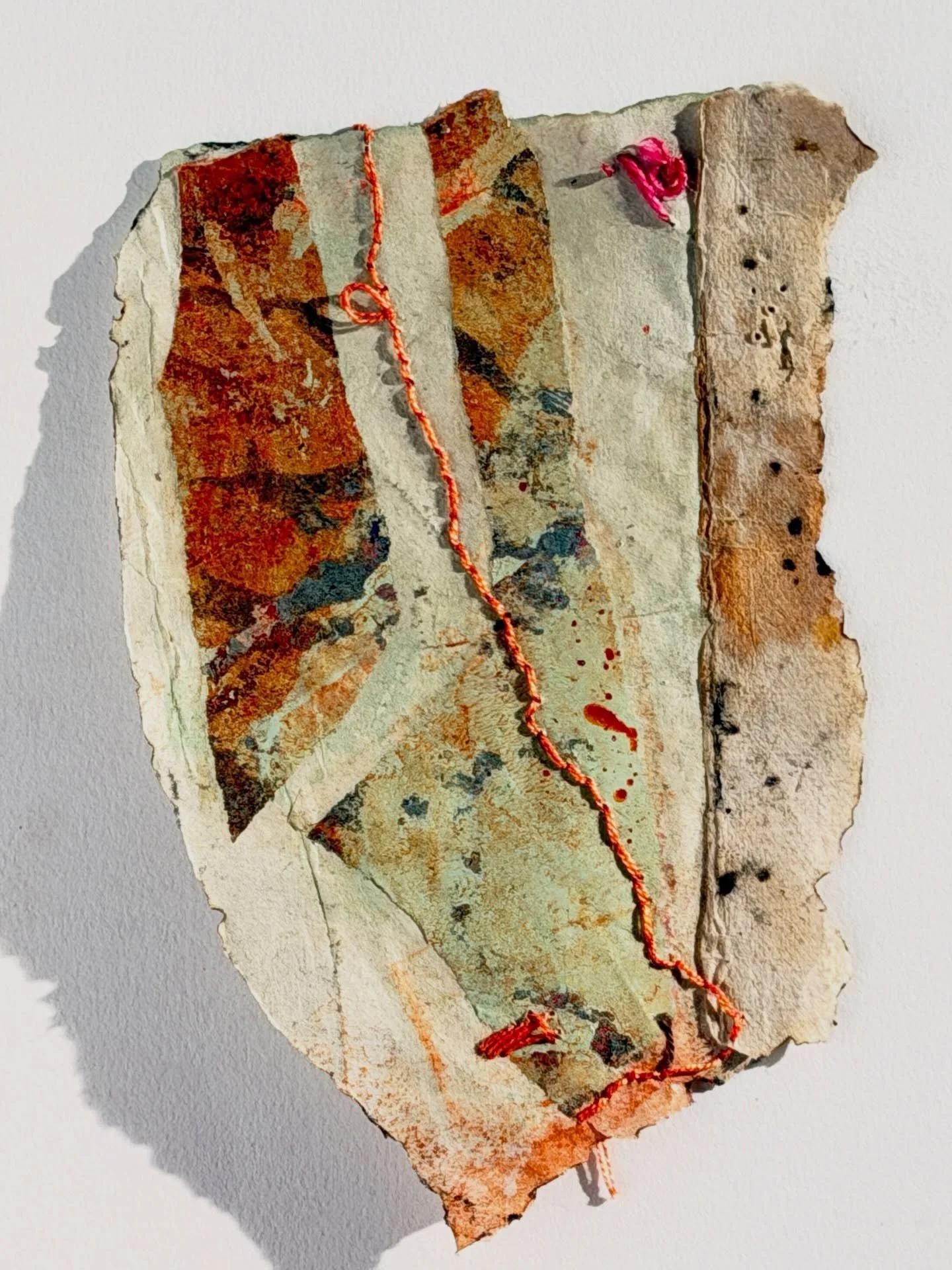 Fragments, edges, and the space between them.

Working with what&rsquo;s worn, altered, and still present.

Part of a new installation for an upcoming exhibition at Z&uuml;rcher Gallery.

#100WomenOfSpiritPlus #abstractart #mixedmedia @@zurcher_galle