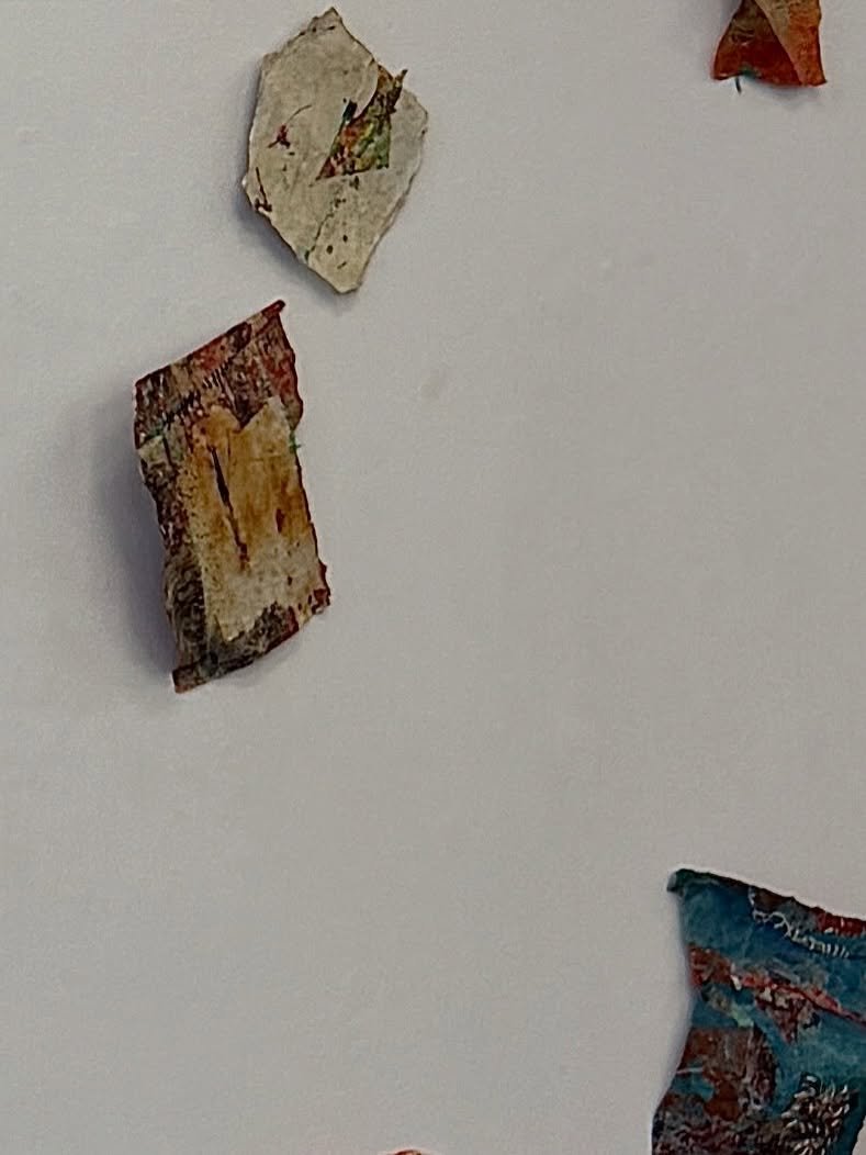 Pieces speaking across the wall. 
I am included in Salon Z&uuml;rcher, 100 Women of spirit +, Part 4 
Opening tonight. 6-8pm 
Come visit Thursday - Sunday to have a conversation. 

#contemporaryart #installationart #mixedmediaart #friezeweek #zurcher