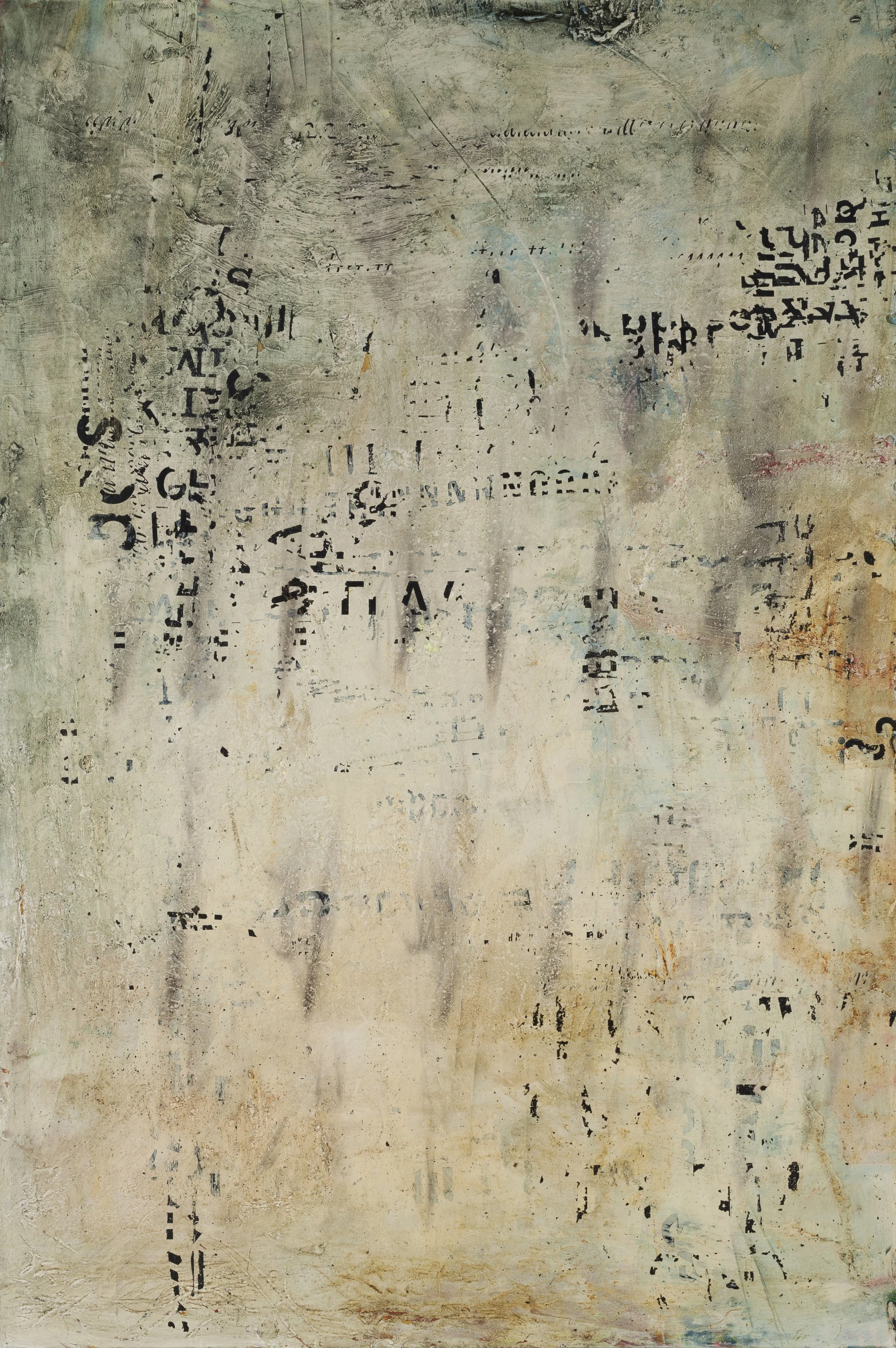 Things That Were Never Said 2 - 30" x 20" x 1 ¾" - Oil paint on panel