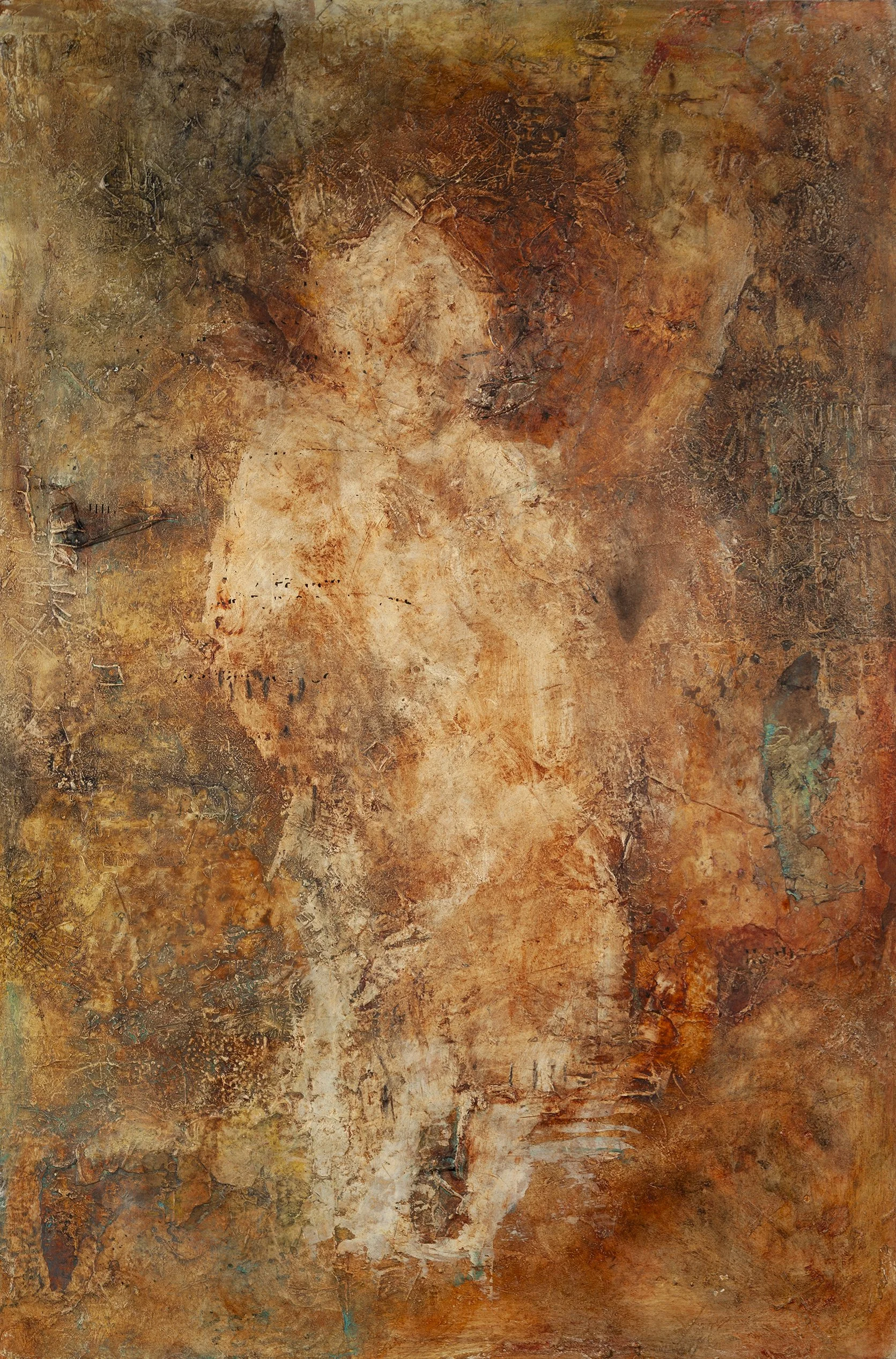 Trace Emerge  Oil on Panel  36" x 24"