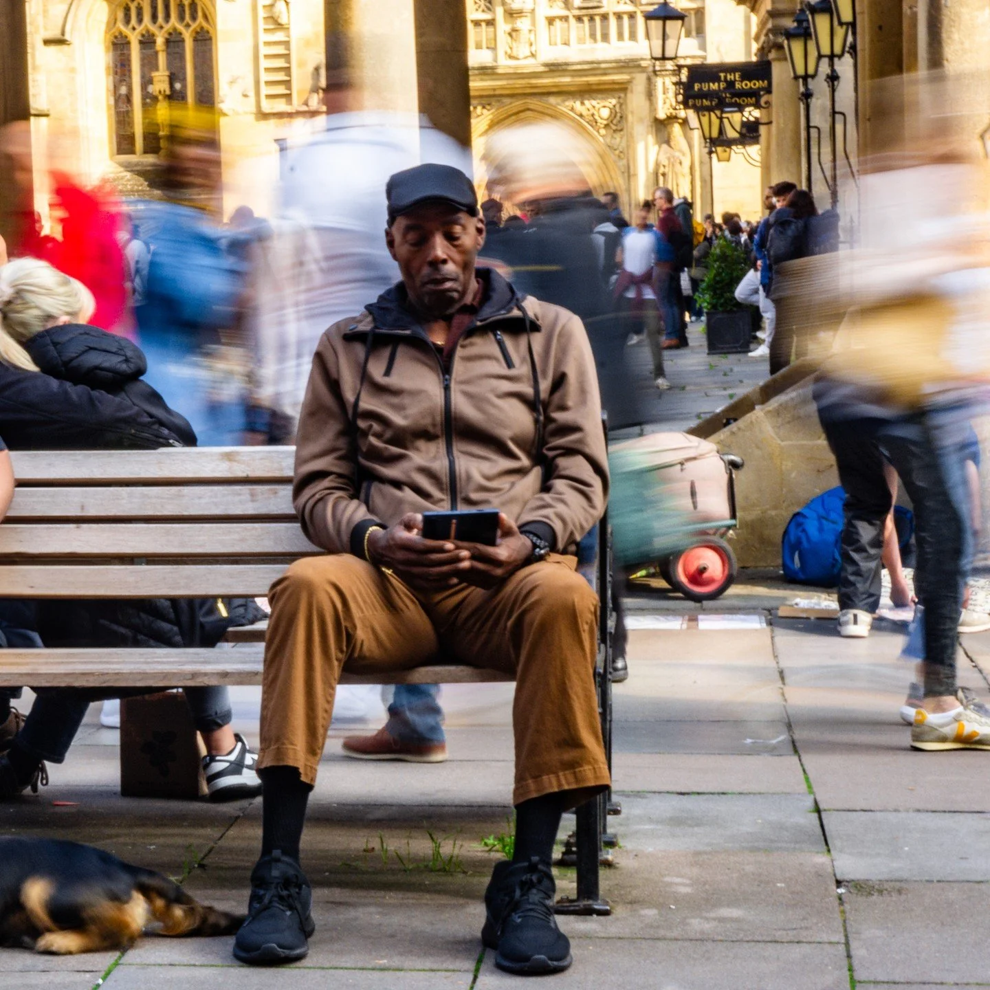 Fun times in Bath today with #swindonphotosoc trying a bit of street photpgraphy! 

#igersbath #bath #streetphotography #sonya6000 #motionblur #streetphotographer #streetphotographers
