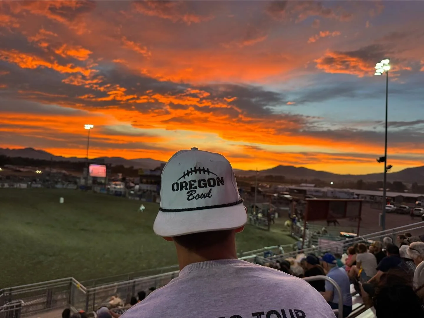Sunsets and Oregon Bowl hats. 
.
7th grader Wyatt Henderson gets it 
.
It&rsquo;s football season and life is good! All the time! 
.
Coaches will be receiving nomination forms in two weeks! Make sure we have your coaches info in the form in our bio f