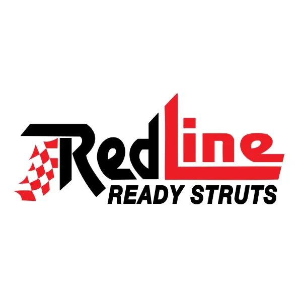 Red Line Ready Struts logo with stylized red and black text and a checkered flag design.