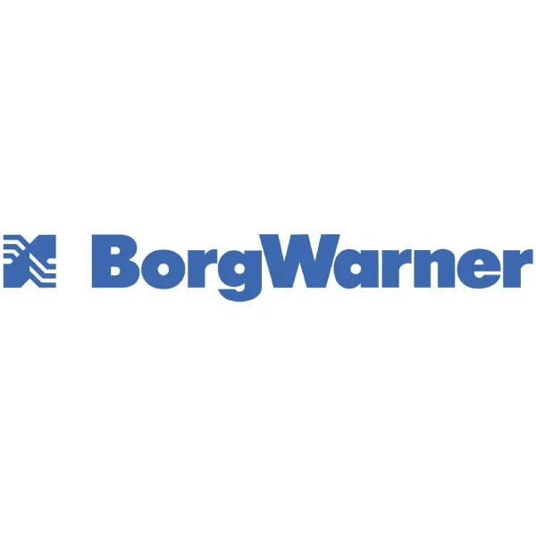 BorgWarner logo with stylized blue 'BW' icon and the company name in bold blue letters.