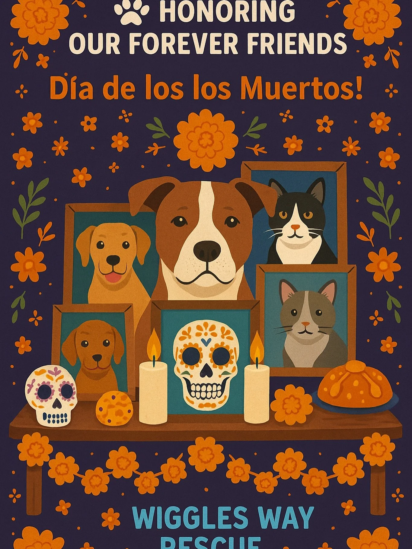Every year on October&nbsp;27, we celebrate D&iacute;a de los Muertos for our beloved pets who came before, the ones who made us laugh, snuggle harder, and fill our homes with paw-prints of love.

Today, we build our ofrenda with love &mdash; for eve