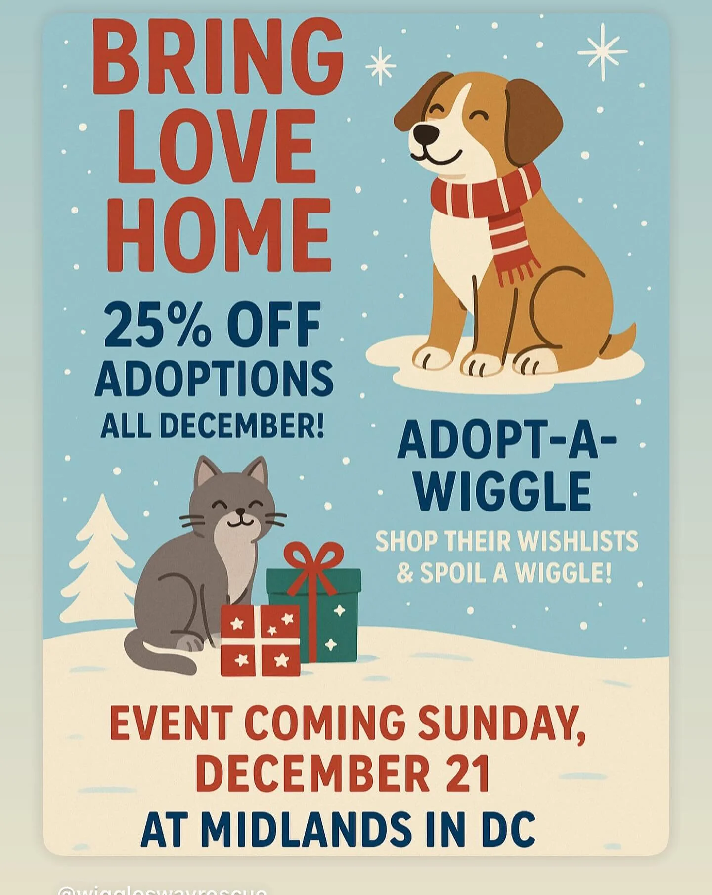 ✨ TOMORROW IS THE DAY! ✨

Join us tomorrow at Midlands Beer Garden for an afternoon full of wagging tails, happy hearts, and second chances 🐾💛

We&rsquo;ll have adoptable Wiggle dogs ready to meet their future families, plus plenty of chances to su