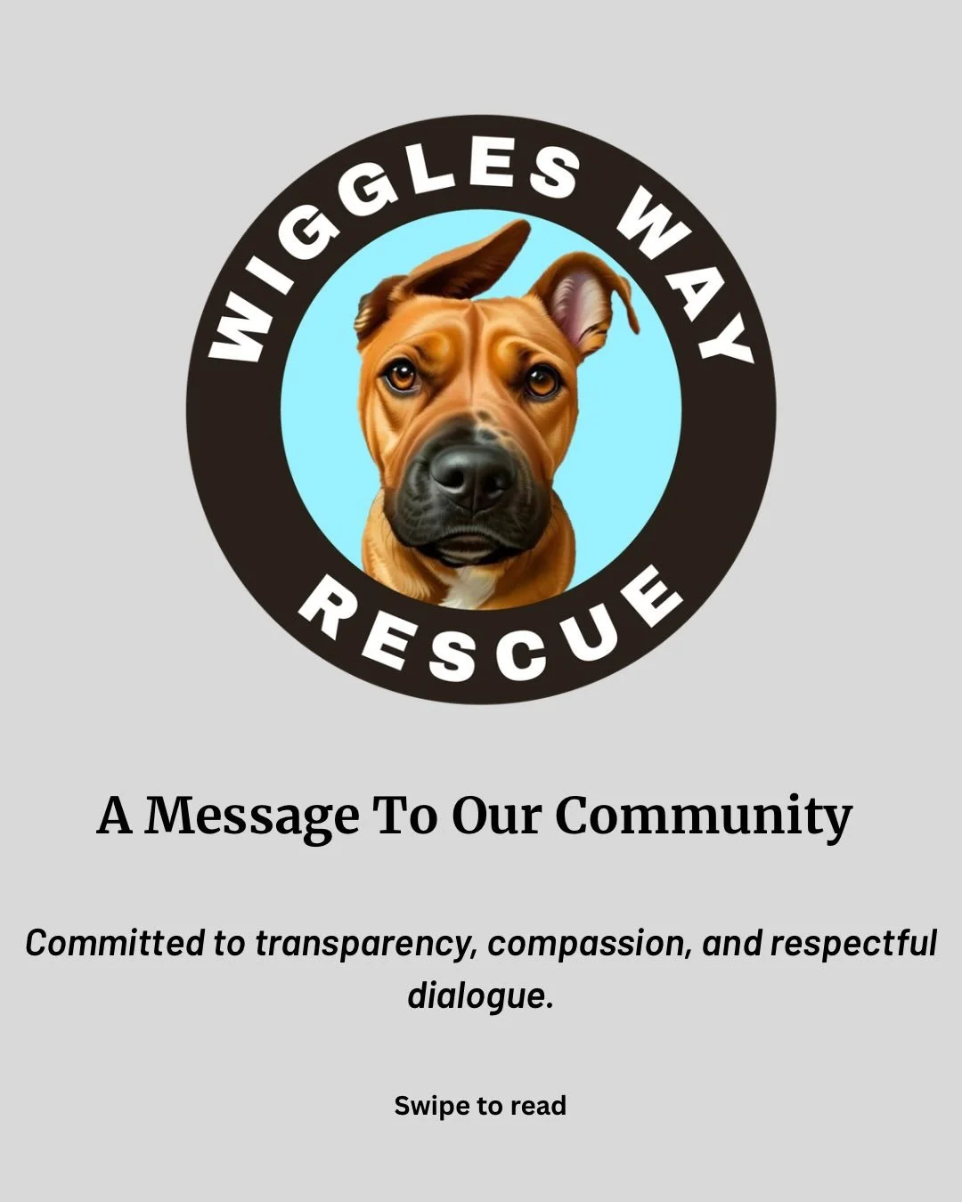 Our Commitment

🐾 Compassion
🐾 Transparency
🐾 Responsibility
🐾 Respect
