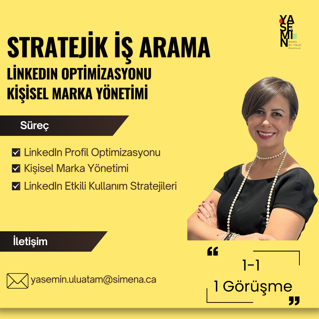 LinkedIn Optimizasyonu & Kişisel Marka Yönetimi Eğitimi -190 CAD (Yaklaşık 5.100 TRY)