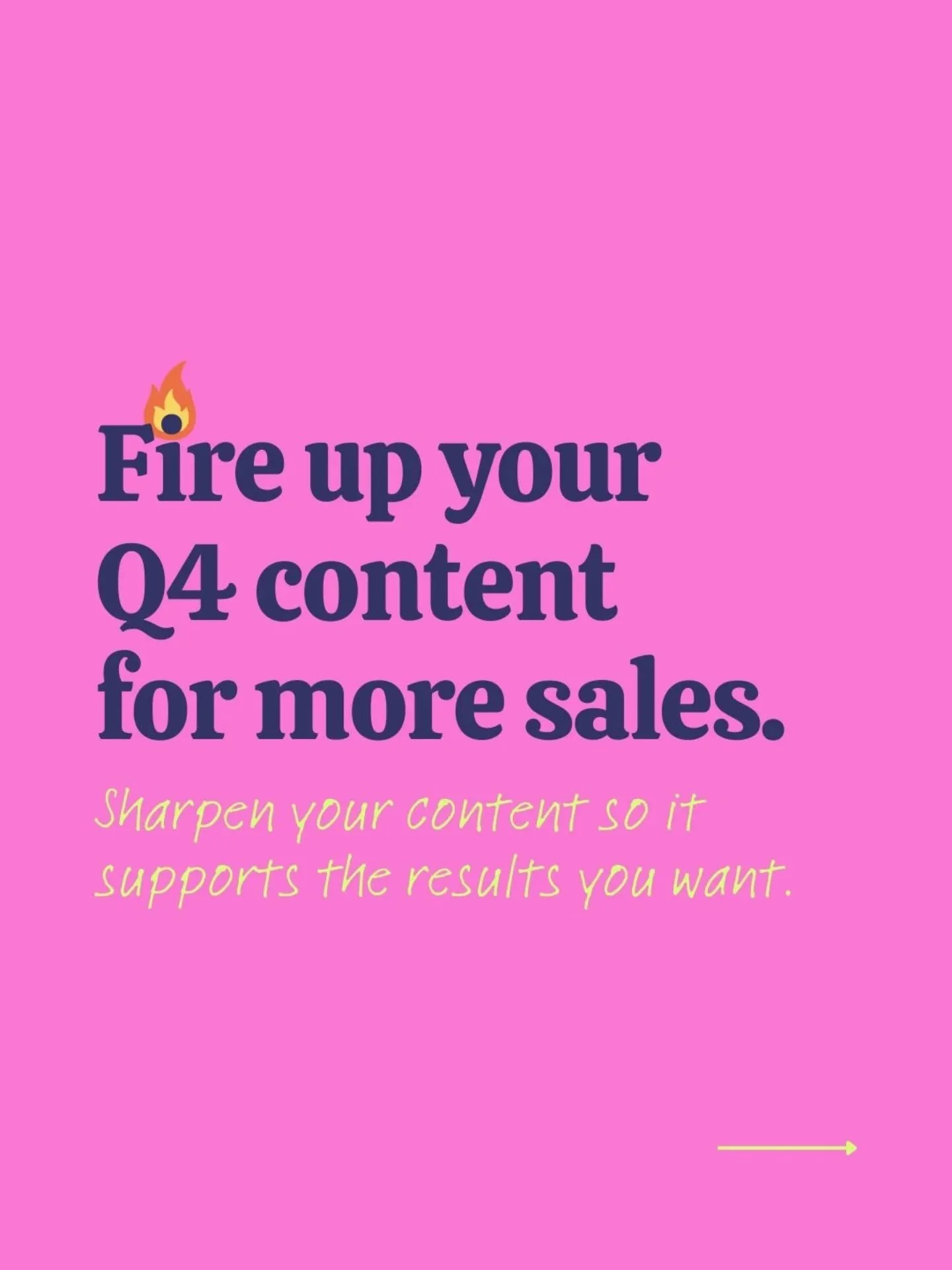 More of the right clients and sales before the end of the year? Yes please! 🙌

Hit save now and swipe for the questions that'll help you to create sales focused content that achieves that. 

No more posting just for the sake of it! ✌️

#contenthelp
