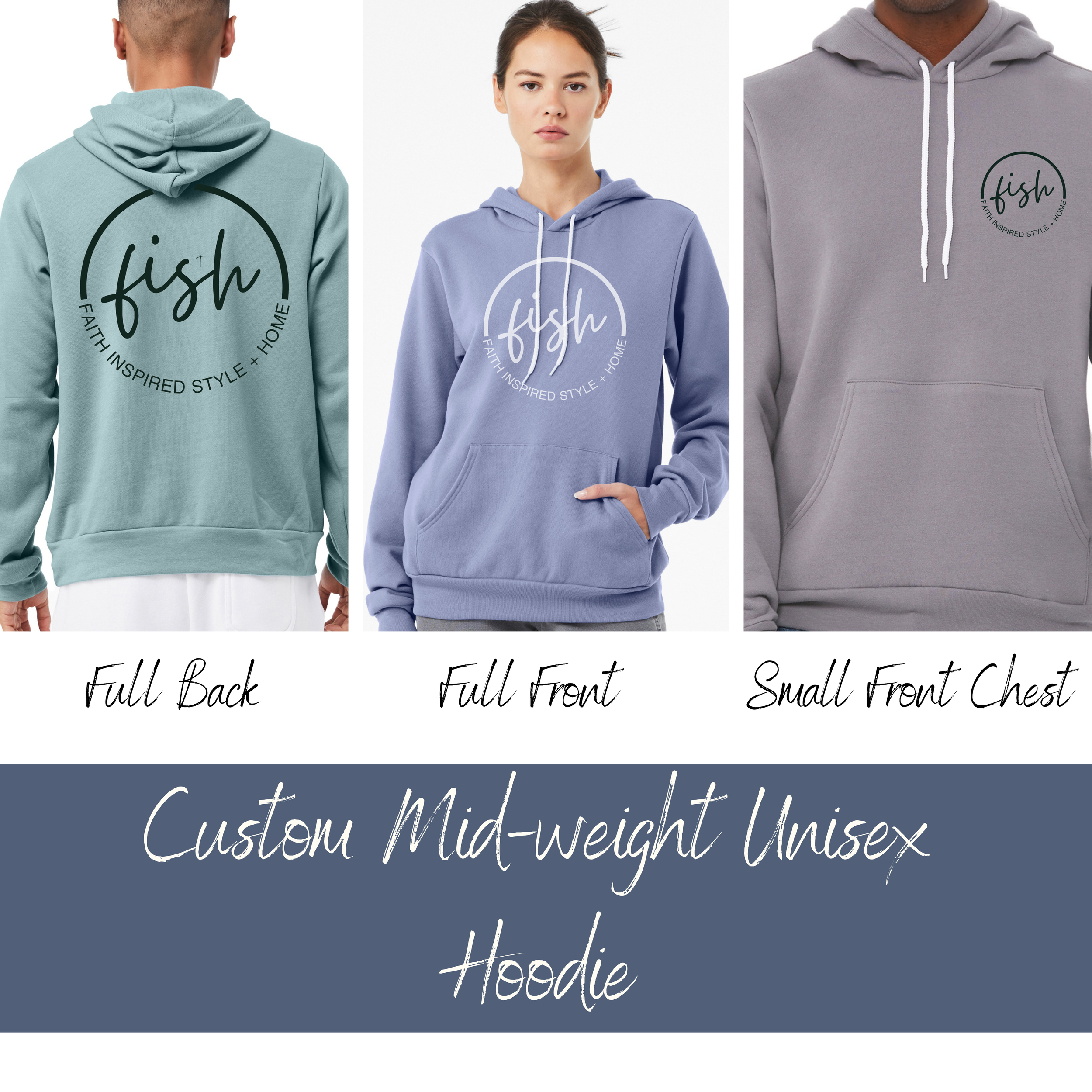 Custom Mid- weight Hoodie