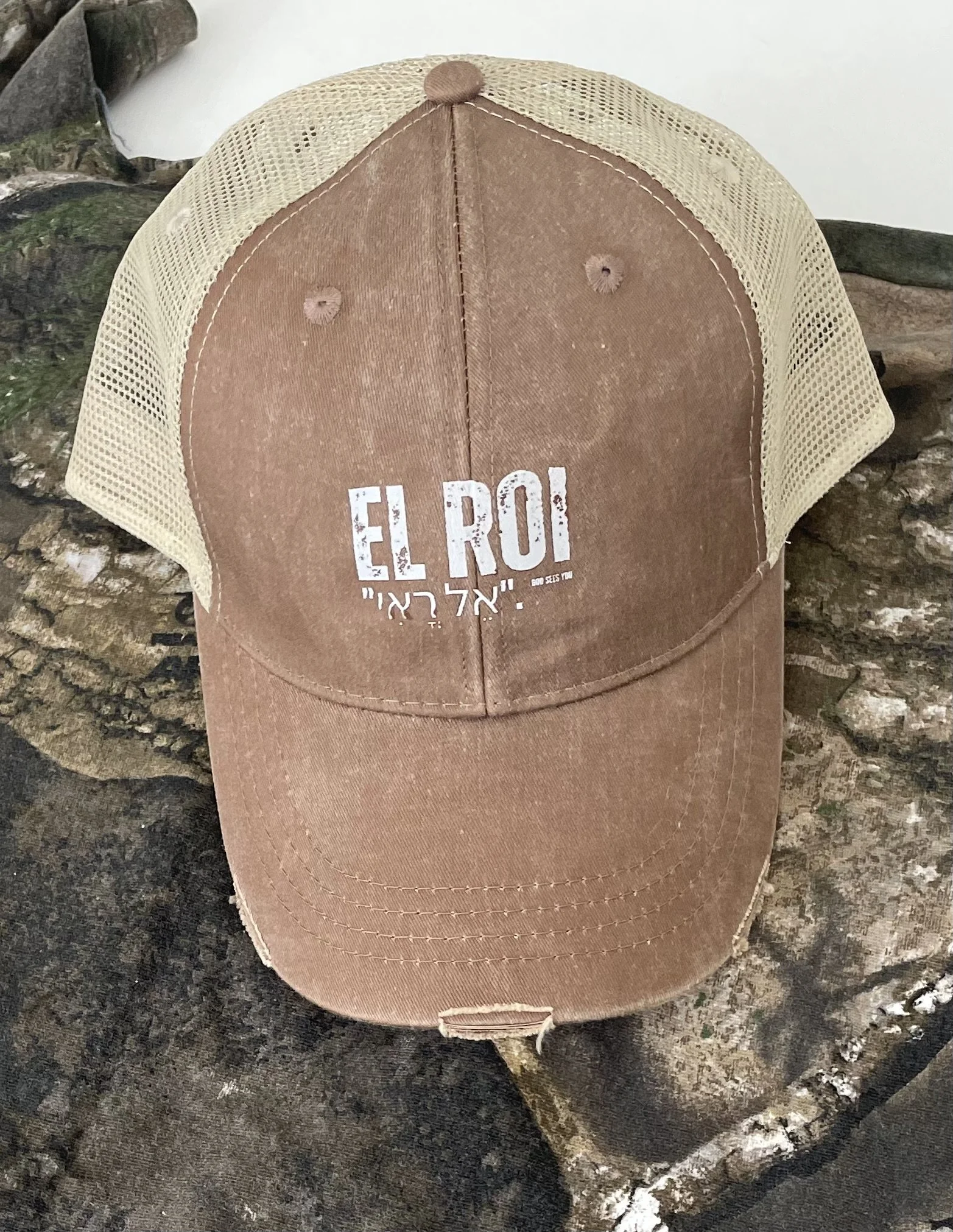 EL ROI (God Sees You) Camo American Hat PRE-ORDER