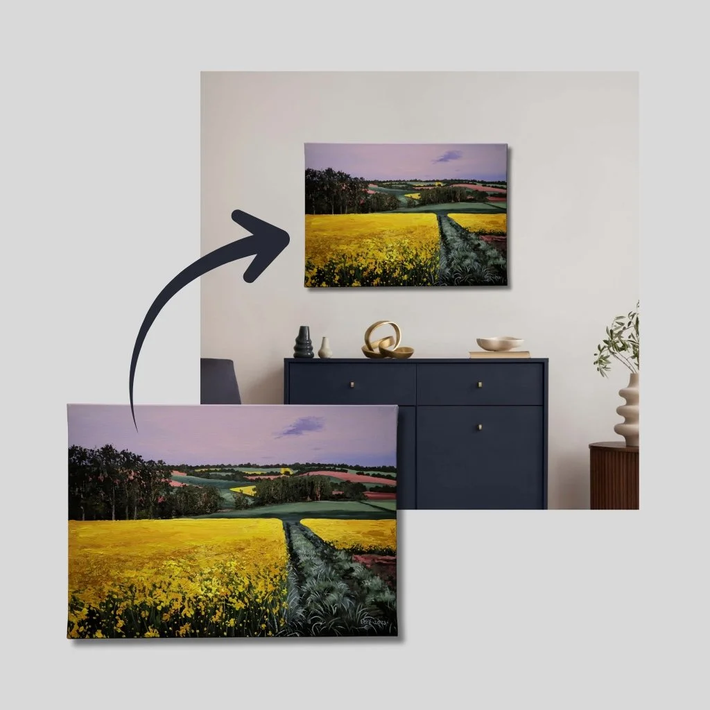Dein Kunstwerk, digital visualisiert in deinem Zuhause