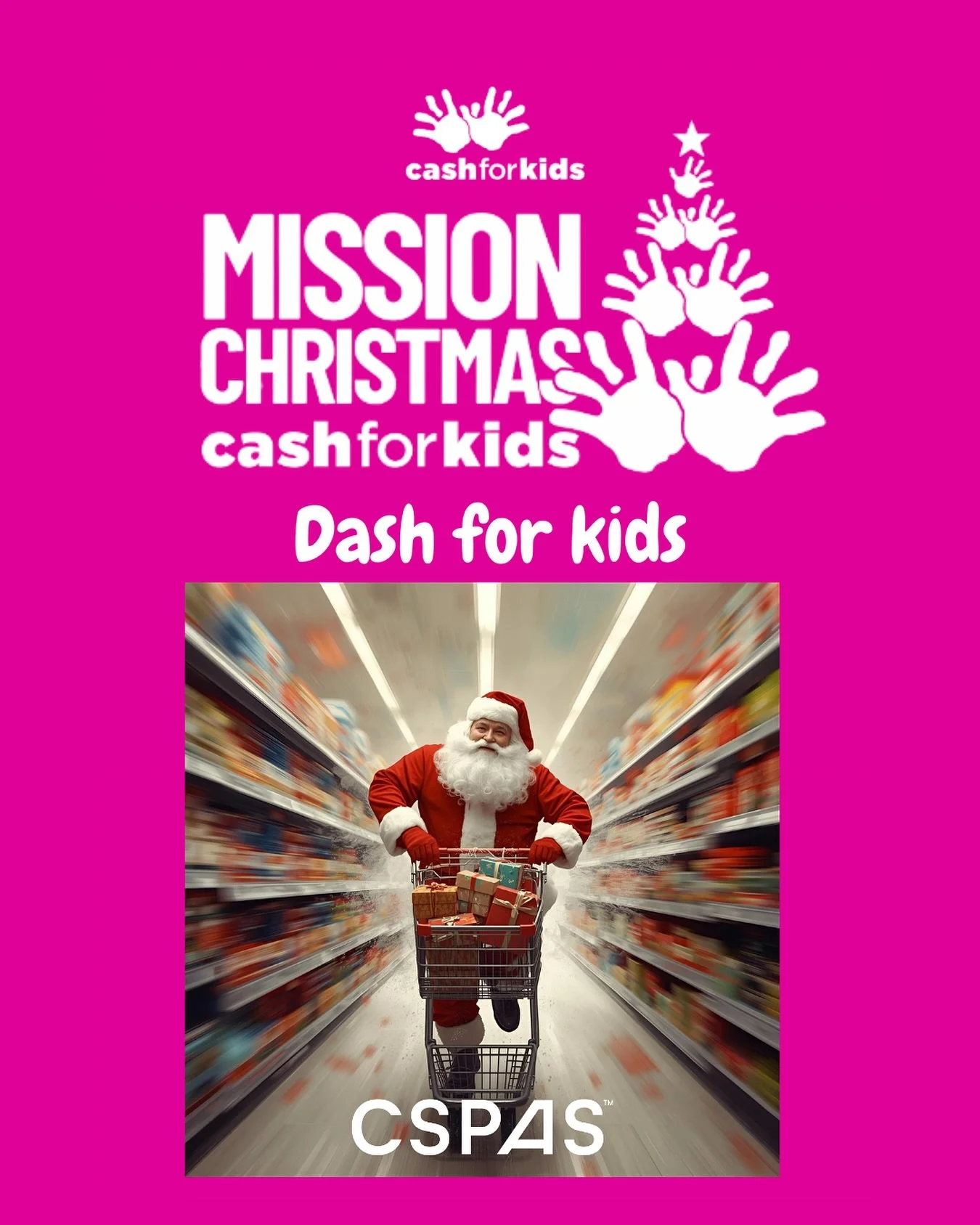 Ready, Steady, dash! 🛒 🏃 

CSPAS is proud to support @cashforkidsmcr and take part in this year&rsquo;s Mission Christmas Dash 4 Kids trolley dash, gratefully organised by @constructionq_bramhall 

We&rsquo;ll be joining other business to race thro
