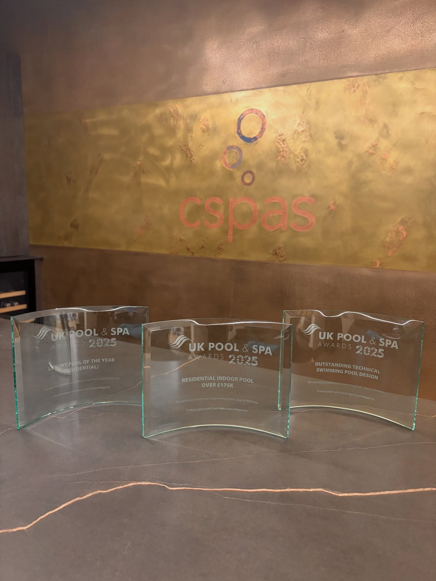 Proud to share the awards CSPAS received at the @ukpoolspaawards 2025 🏆

These recognitions represent the level of design, technical expertise and attention to detail we strive to achieve on every project. 

🏆 WINNER
1. Residential Indoor Pool of t