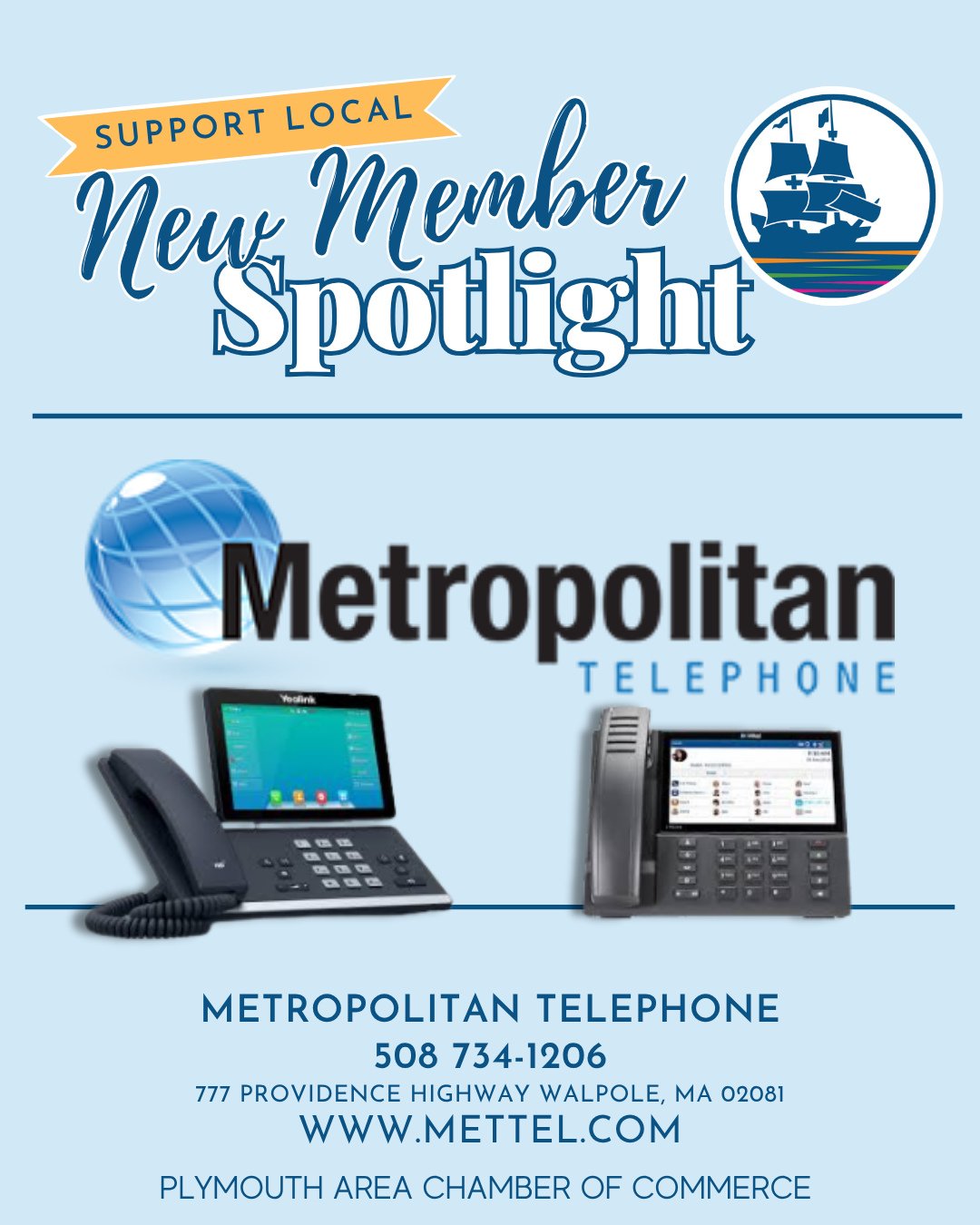 Say hello to Metropolitan Telephone&mdash;our newest member keeping us all connected! 📞💻 With over 40 years of expertise in communications systems, they bring high-tech solutions with a human touch.
Welcome aboard! 

#WelcomeWednesday #Metropolitan