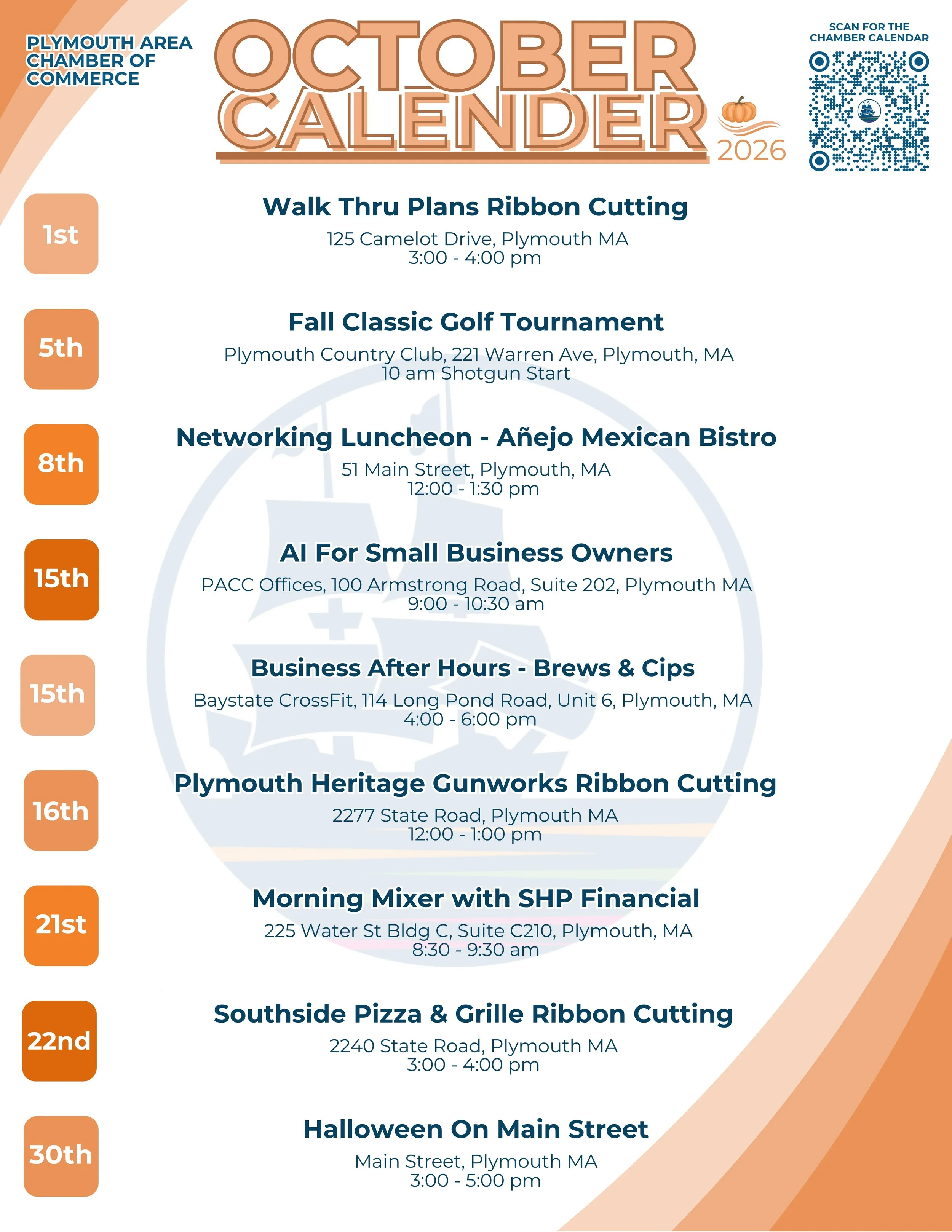 October Calendar