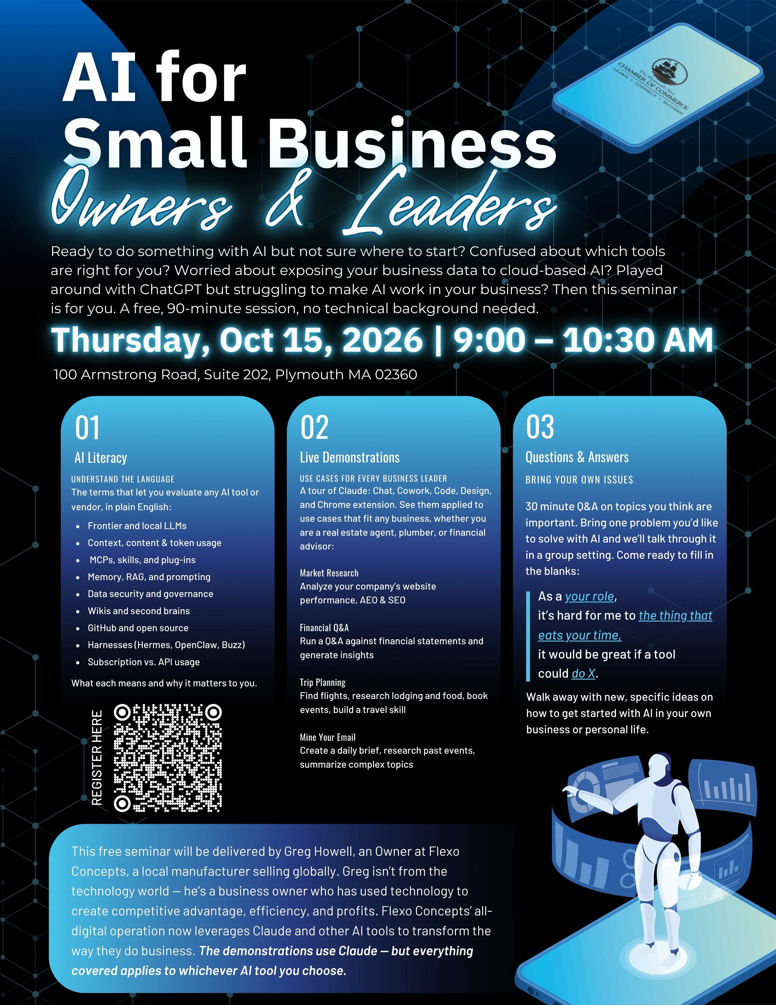 Seminar: AI for Small Business Owners &amp; Leaders