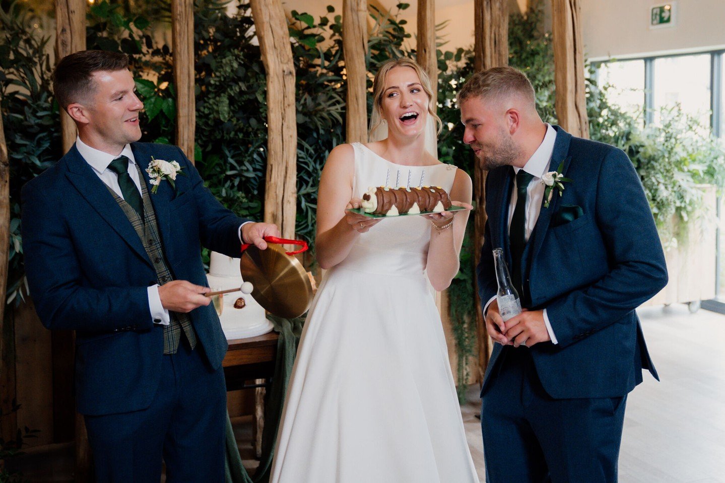When a family birthday and your wedding day land on the same date.. there's nothing for it but caterpillar cake 🙌 🐛 

Maisie &amp; Henry's relaxed summer wedding day at The River Barn ❤️ 

Photographer: @laurabarehamphotography
Venue: @riverbarnwed