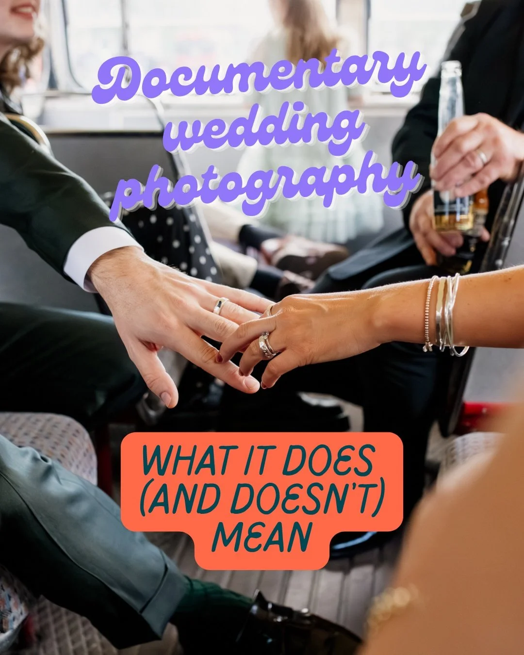 There's a bit of confusion floating around about what "documentary wedding photography" actually means, so I thought I'd clear a few things up.

When I say I'm a documentary photographer, I mean my main job is to capture your day as it real