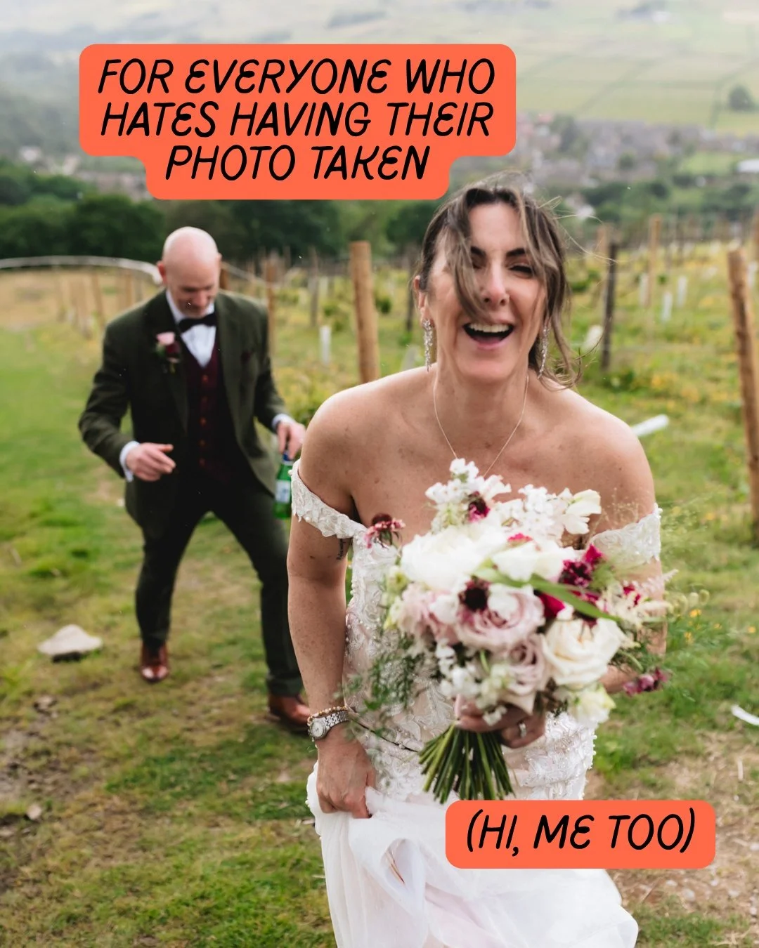 Something I hear all the time from couples is some version of "I'm really awkward in photos" or "I just don't know what to do with myself in front of a camera", and let me tell ya, you are in very good company. I said exactly the 