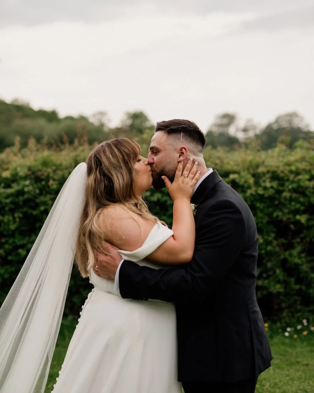 Laura &amp; Dom, you gorgeous pair. A little rummage through the archive has brought me back to this lovely day 🤍

We had getting-ready squeezes, tissues being put to VERY good use, drinks and laughs in the garden&hellip; and a spot of football, bec