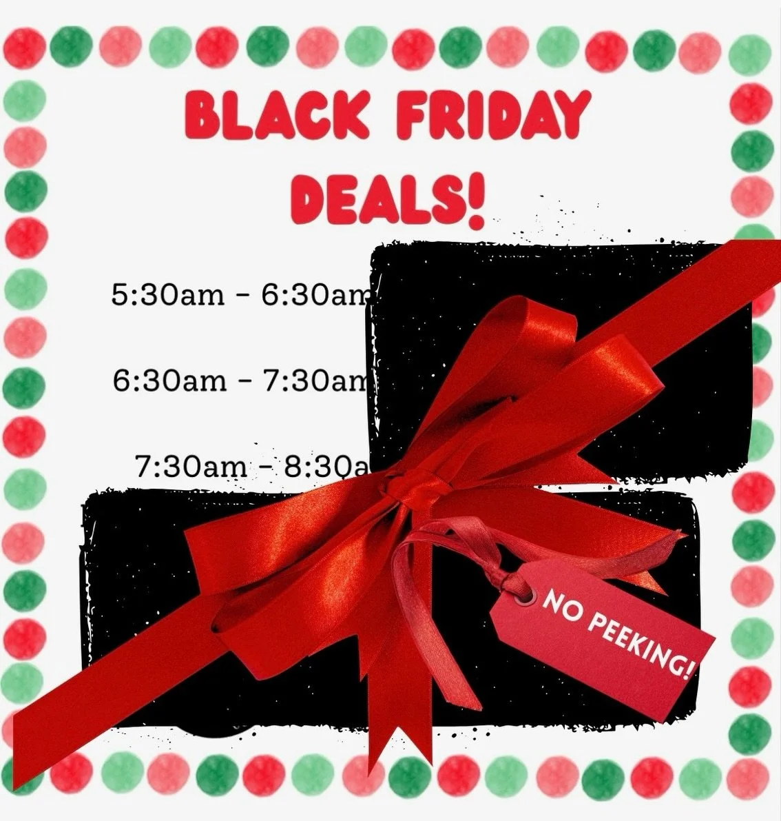 BLACK FRIDAY DISCOUNTS FOR THE FIRST TIME EVER!!!!! 🤯

Discounts, giveaways, &amp; promos! 

These are door buster deals so early bird catches the worm FOR SURE! The earlier you come through, the better the deal!

Check back at 8pm tonight for THE p