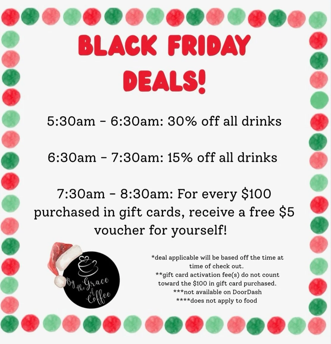Join us bright and early tomorrow for some amazing door buster deals! Showing up early benefits you AND then be sure to kickstart your holiday shopping and get a voucher for yourself! ❤️❤️❤️

Are you busting down the doors tomorrow to go Black Friday