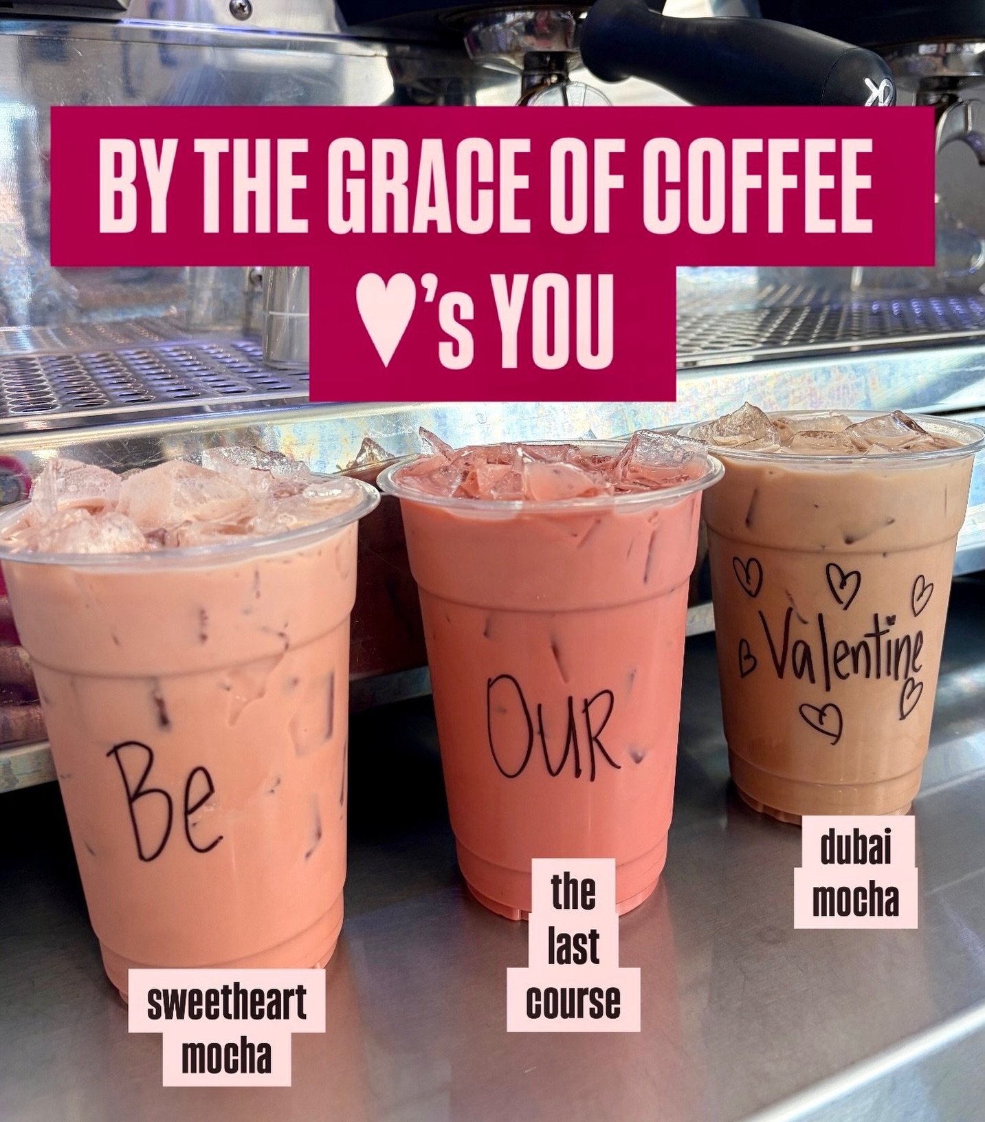 It&rsquo;s Valentine&rsquo;s week and you already know we love you 🫶🏼

Come by and try one of our drinks from our V-Day menu! We&rsquo;ve got coffee, lotus energy, and dirty soda specialties all week long!! ❤️💕

Which one have you tried?? Let us k