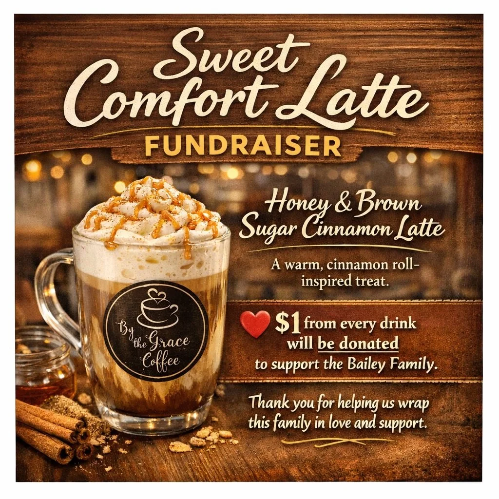 🤍 Sweet Comfort Latte Fundraiser 🤍

We may not always be able to help, but when we can, you better believe we will! I came home today to the news of a family in our community in need of a whole lot of love and support, so it&rsquo;s time to do what