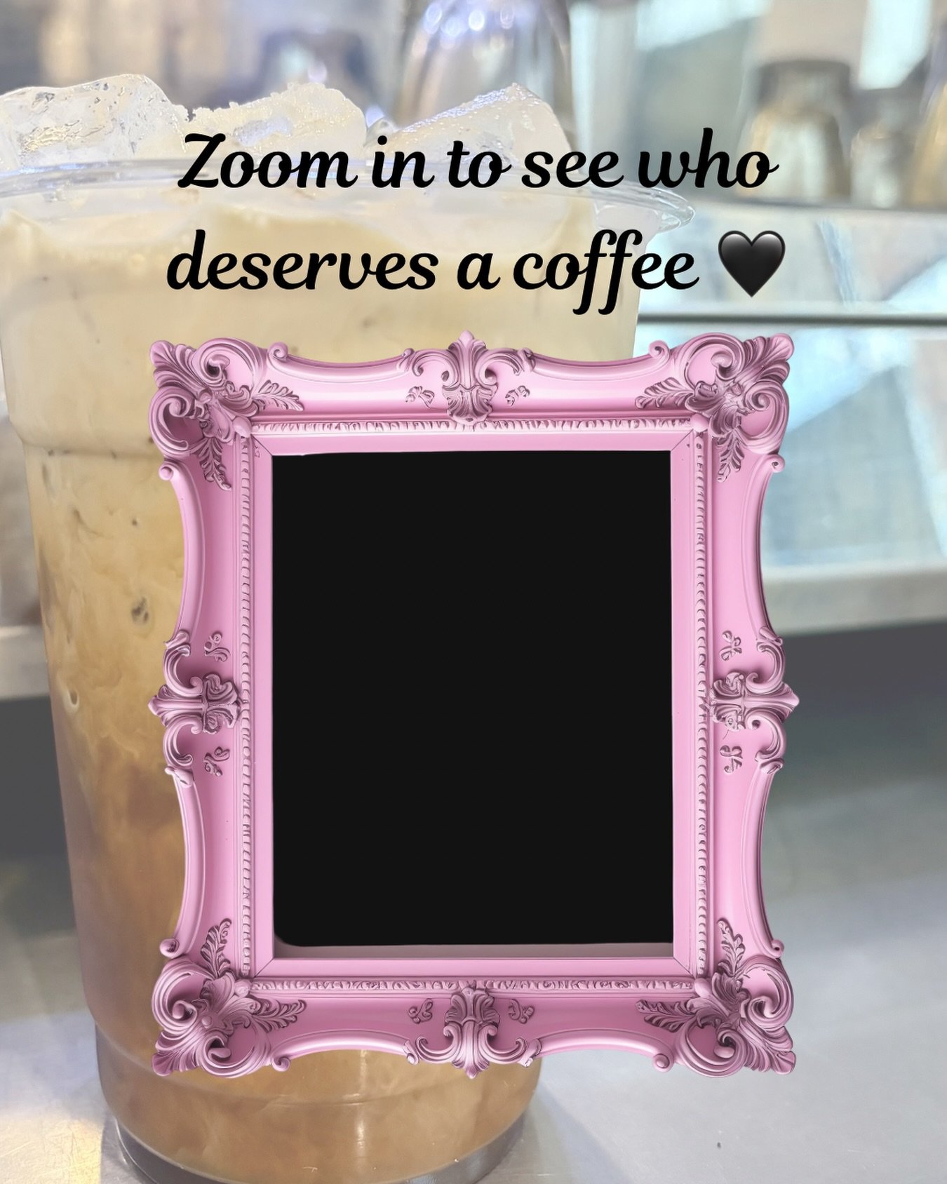 Zoom in to see who deserves a coffee&hellip;

Spoiler alert: if you opened this post, it&rsquo;s definitely you. ☕😂🖤

Brewin&rsquo; til 7pm today so swing by and grab your fav! 🫶🏼