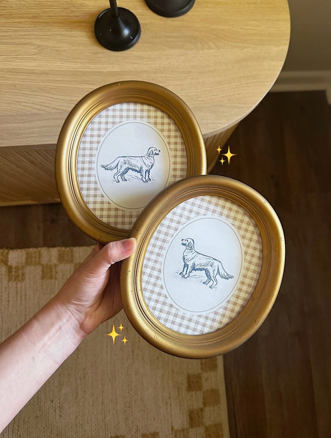 Eeeek! The long-awaited Gingham Dog Prints are finally live on the site! These have quickly become my best sellers at market pop-ups, and I&rsquo;m so excited to have them available for shipping.

I loved getting creative with how I styled mine in so