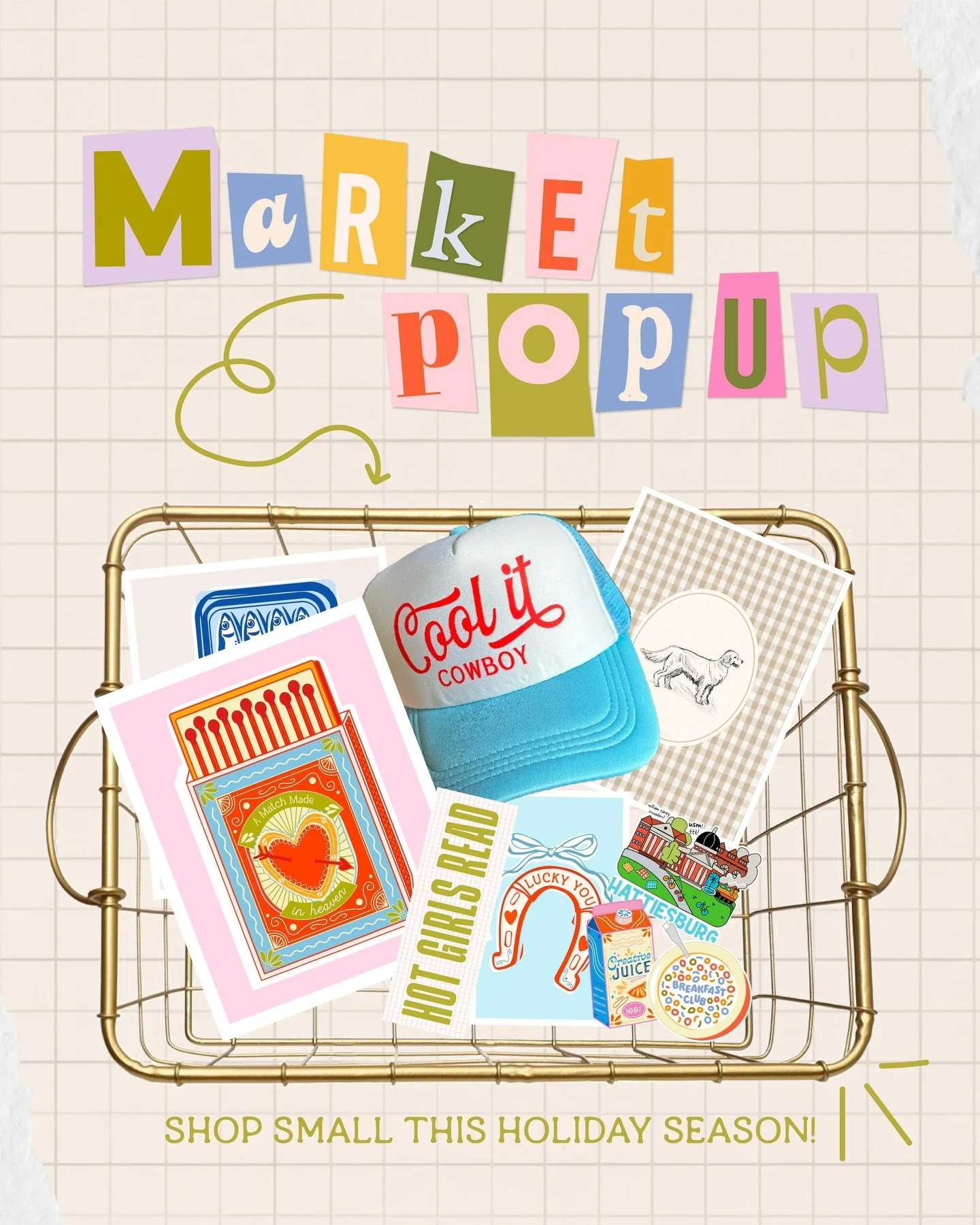 It&rsquo;s Christmas market season!!!❄️🎅🏼
Catch me setup at the Lucky Rabbit this Saturday, December 6th, in Hattiesburg. Come say hey between 9am-3pm and stock up on some stocking stuffers and gifts!🤭

Remember to shop small this Christmas!!🫶🏼?