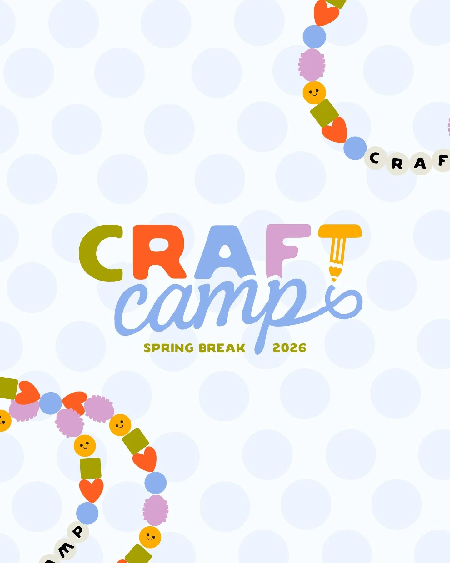 CRAFT CAMP BRANDING 🐛🧶🖍️
dreamt up the happiest event brand for a sweet friend&rsquo;s spring break art camp. Allll the bright colors and doodles for this one🤗