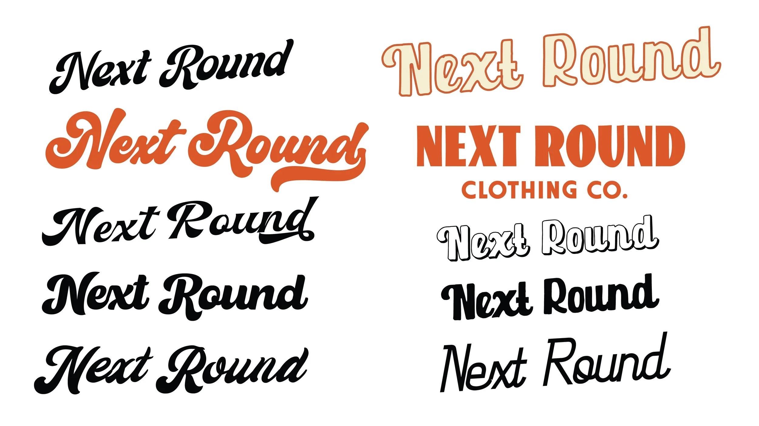 Initial sketches and type explorations