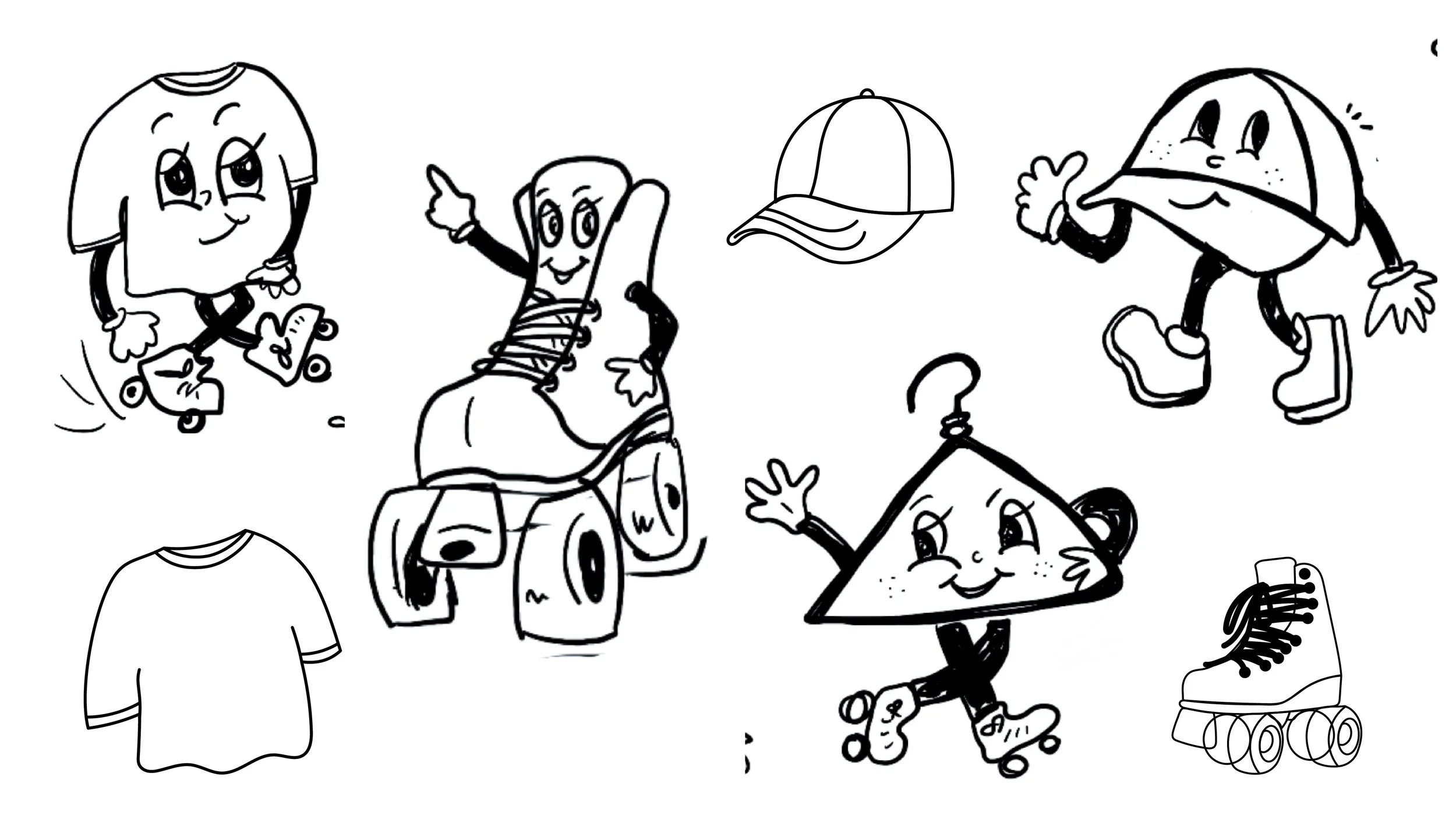 Initial sketches and type explorations