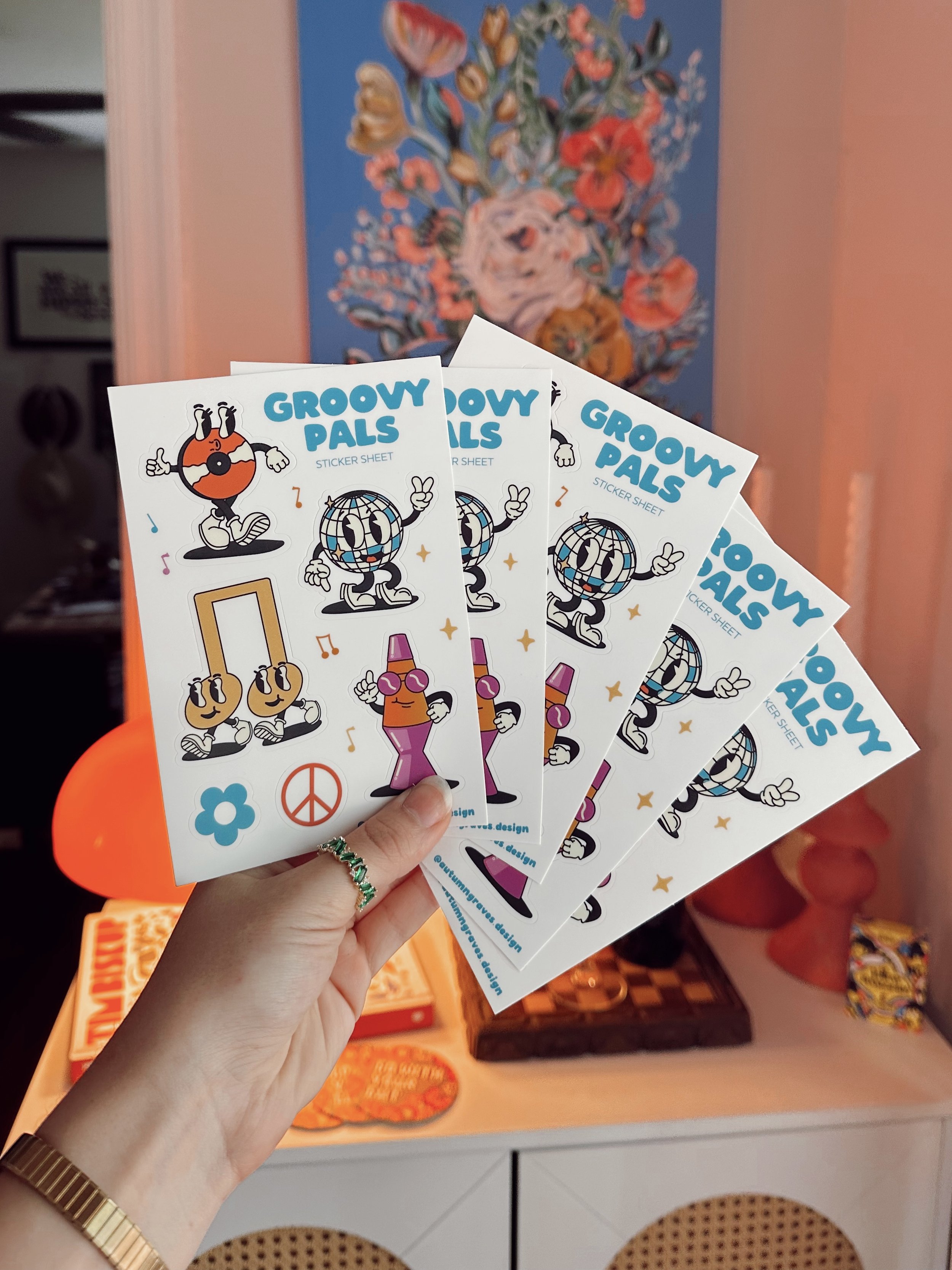 Groovy Pals Sticker Sheet